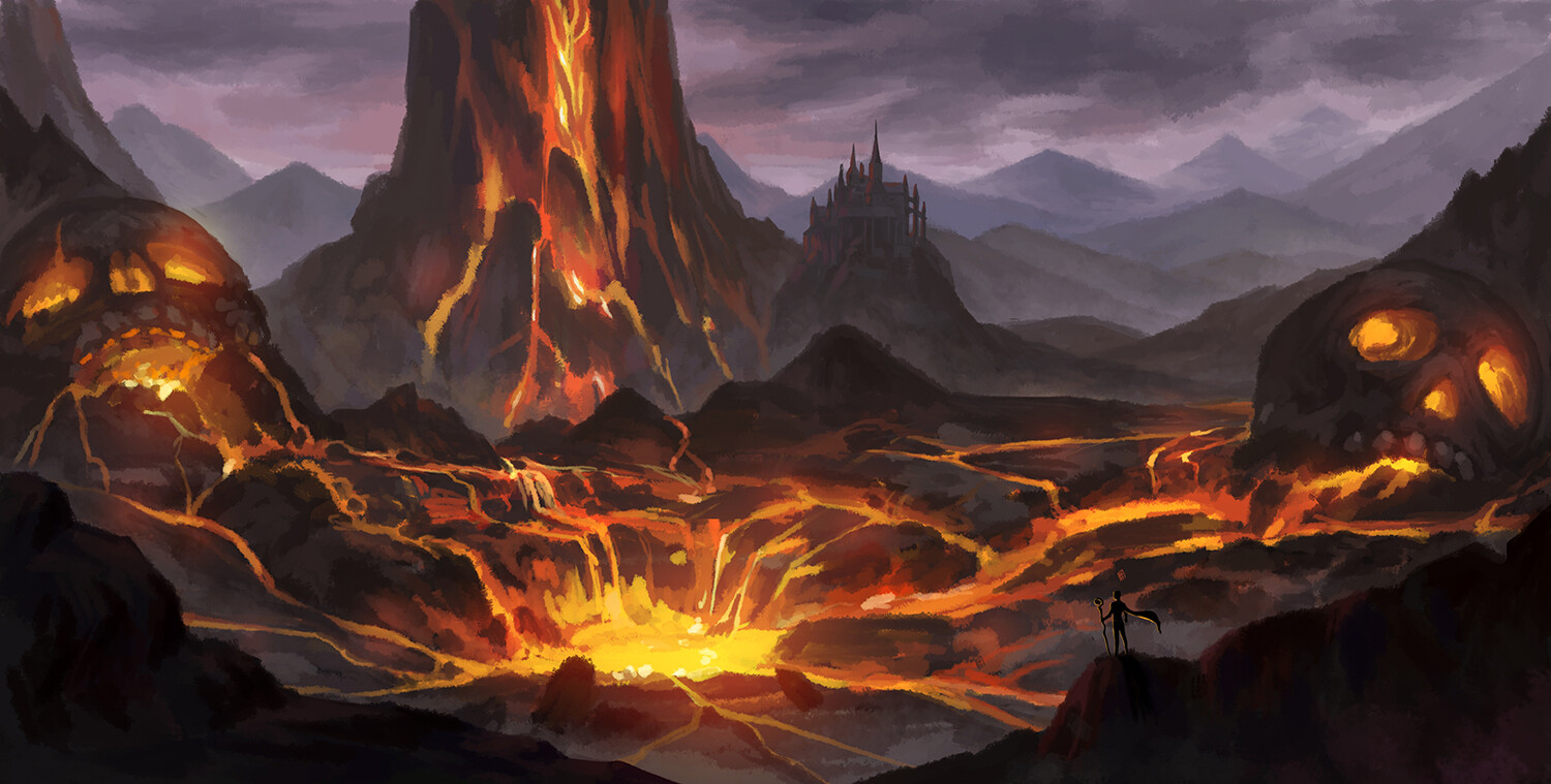 Artstation Volcano Of Hell
