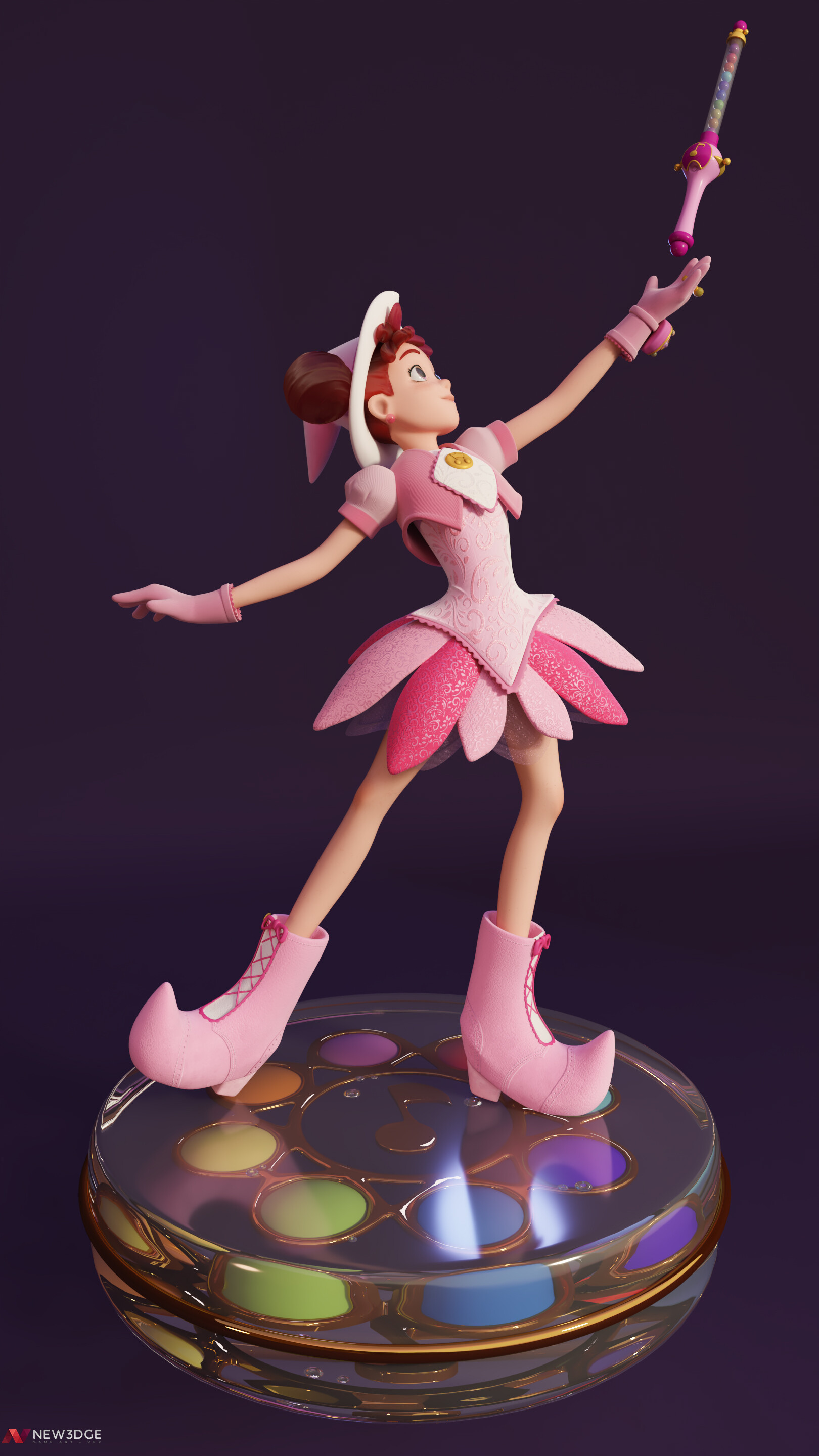 ArtStation - CHARA DESIGN ~ Doremi Harukaze (Magical Doremi), image size:1620x2880