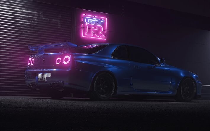 ArtStation - GT KING Nissan R34 GT-R