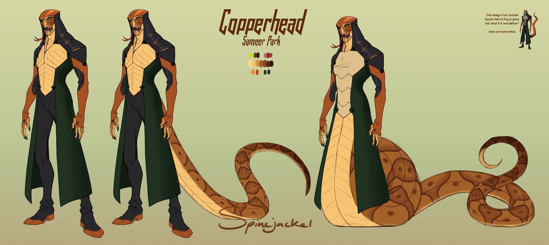 ArtStation Character Alteration Copperhead