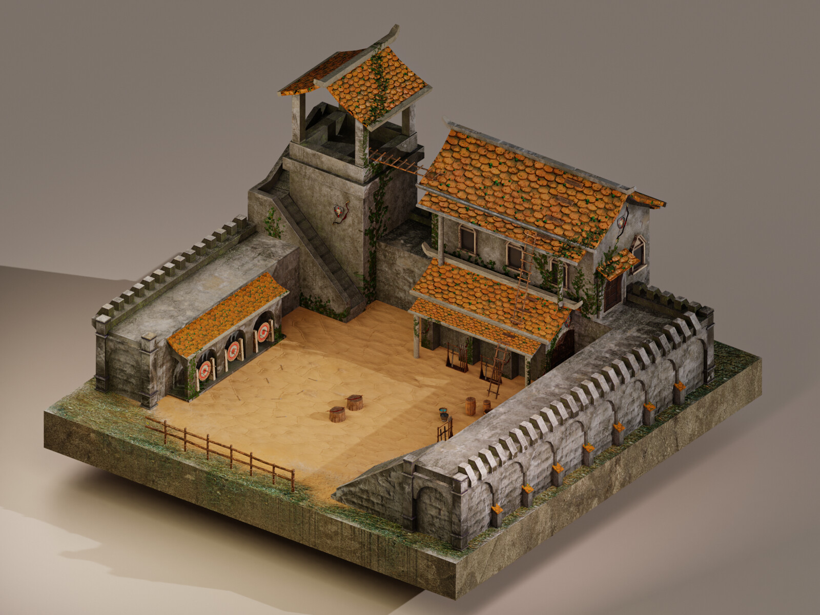 ArtStation Archer Barracks