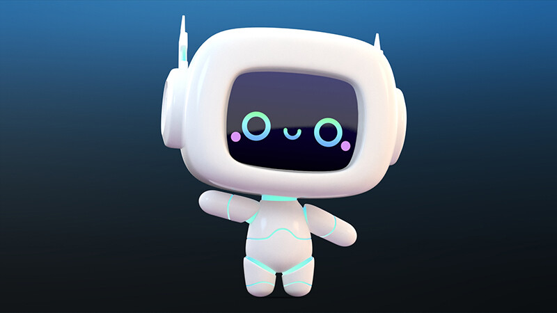 ArtStation - Cute Cartoon Robot
