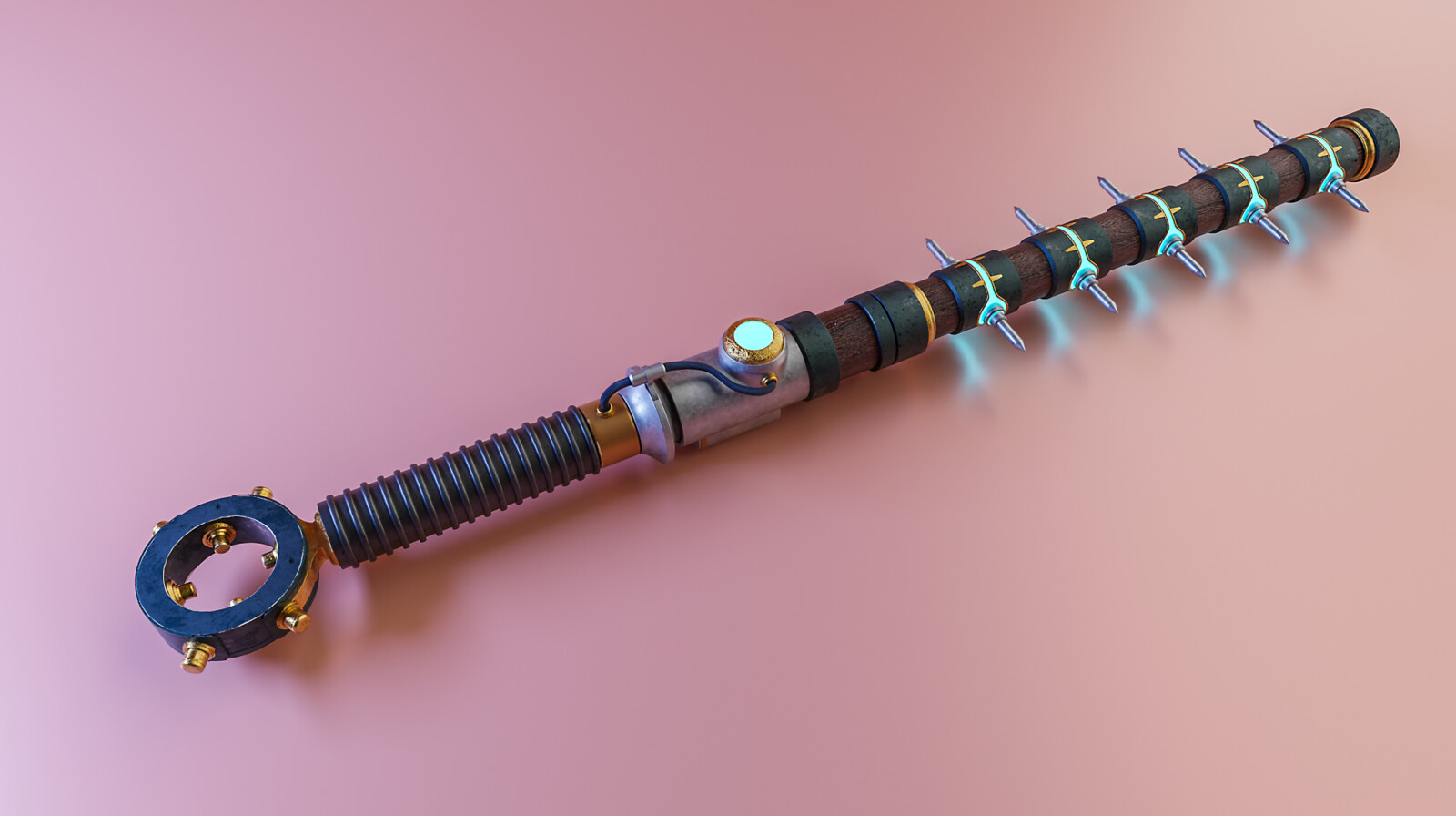 Tejinder Singh - Rod weapon design | 3d Modeling, Texturing and Rendering
