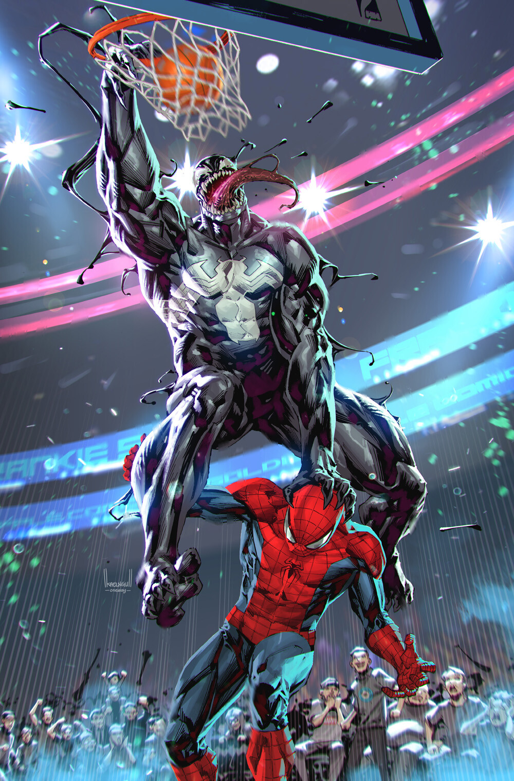 Kael Ngu Marvel Basketball Covers