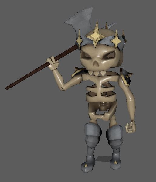 ArtStation - 3D Skeleton Character + Animations