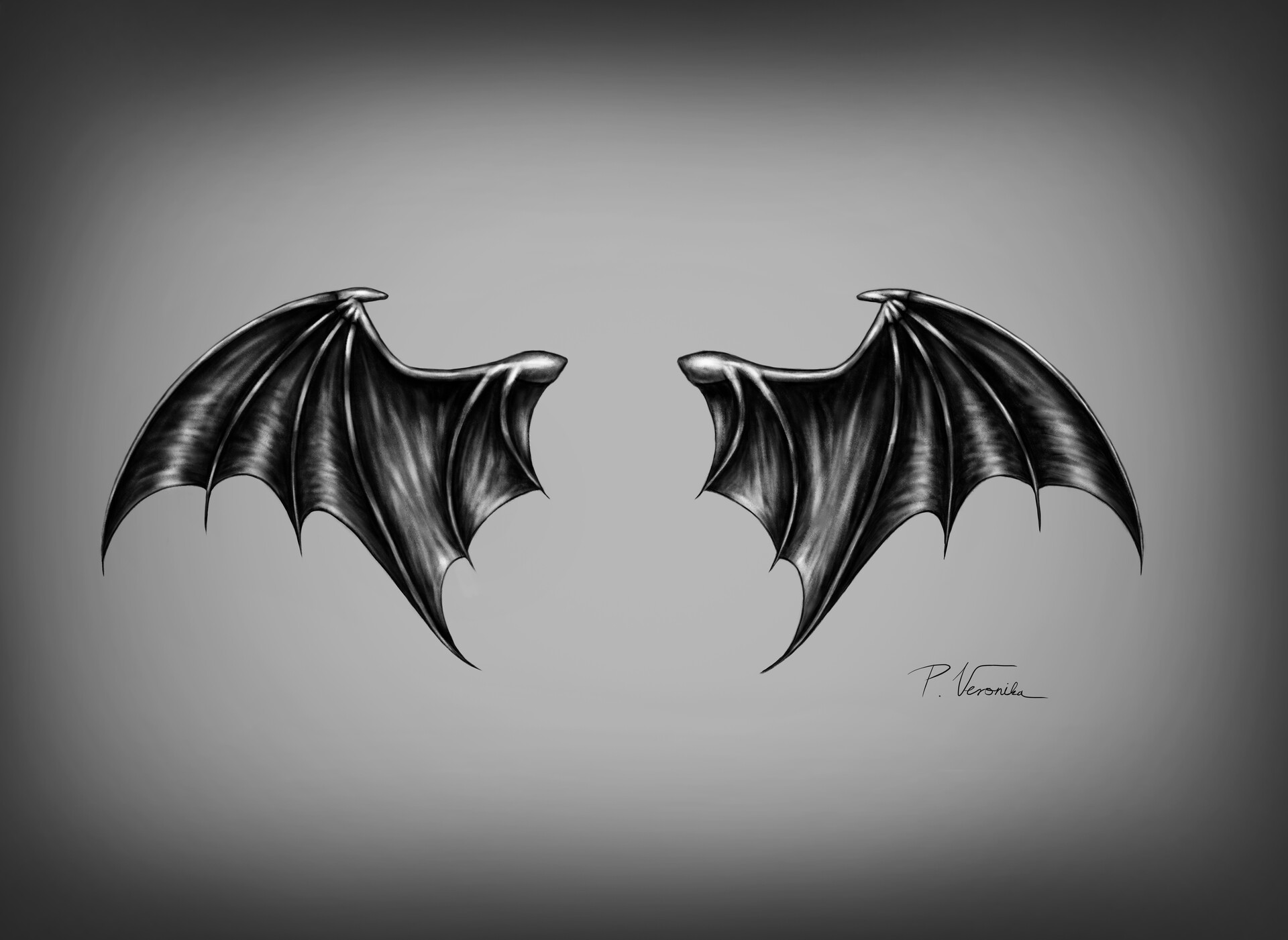 demon wings tattoos