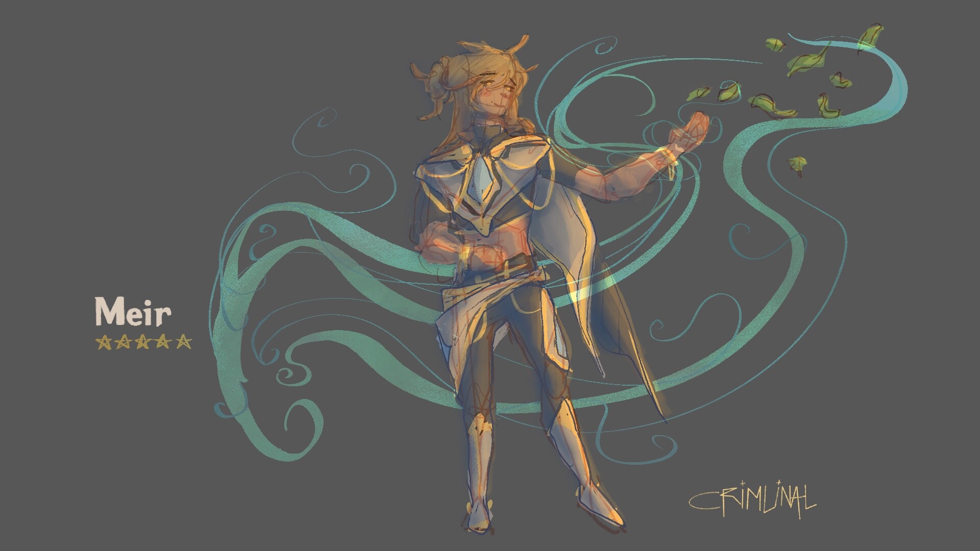 ArtStation - genshin traveller oc.