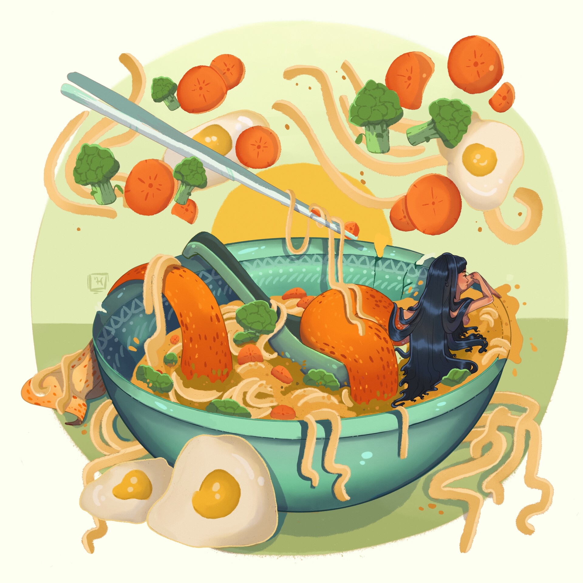 ArtStation - Ramen Mermaid