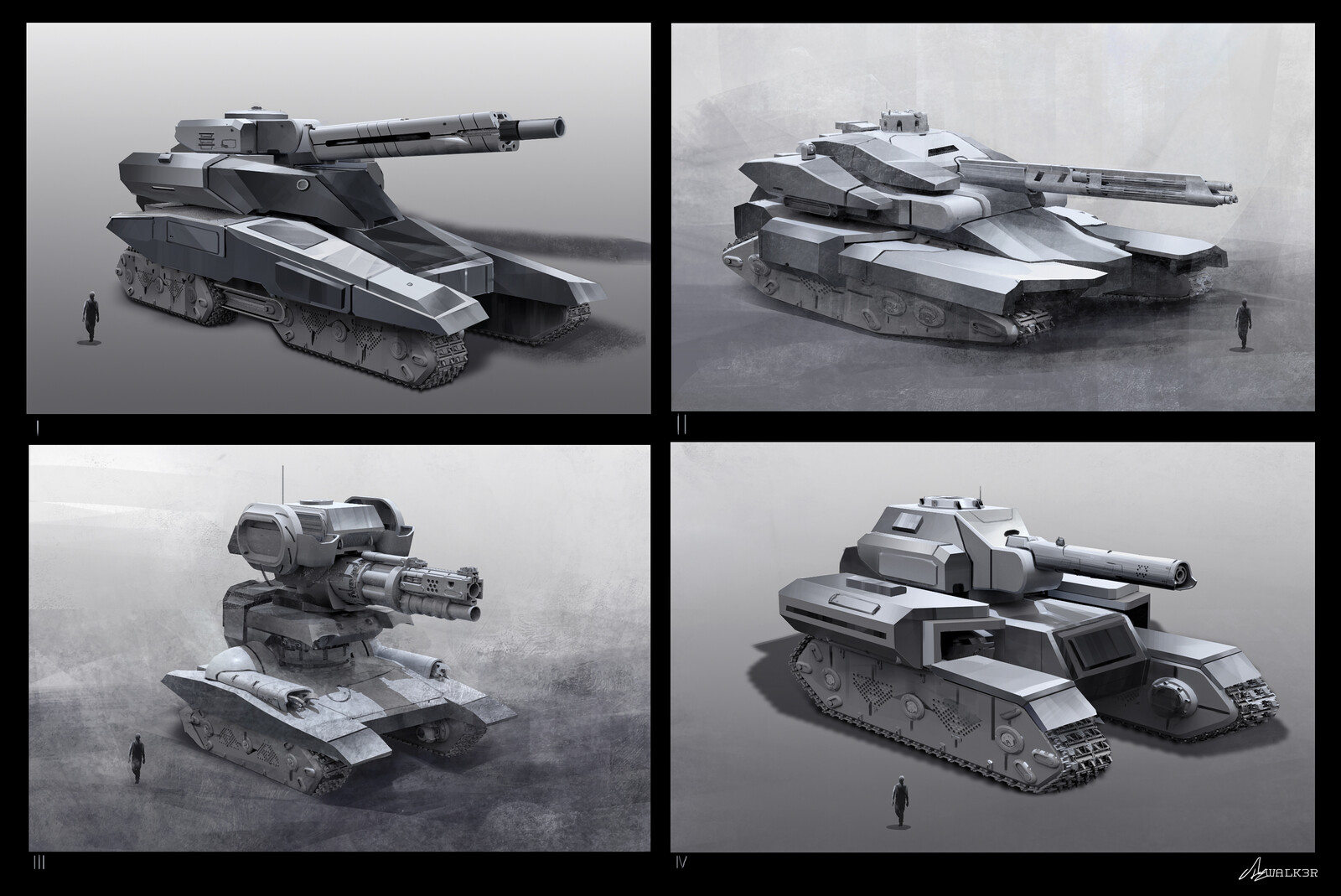 Military Vehicle Sketches
