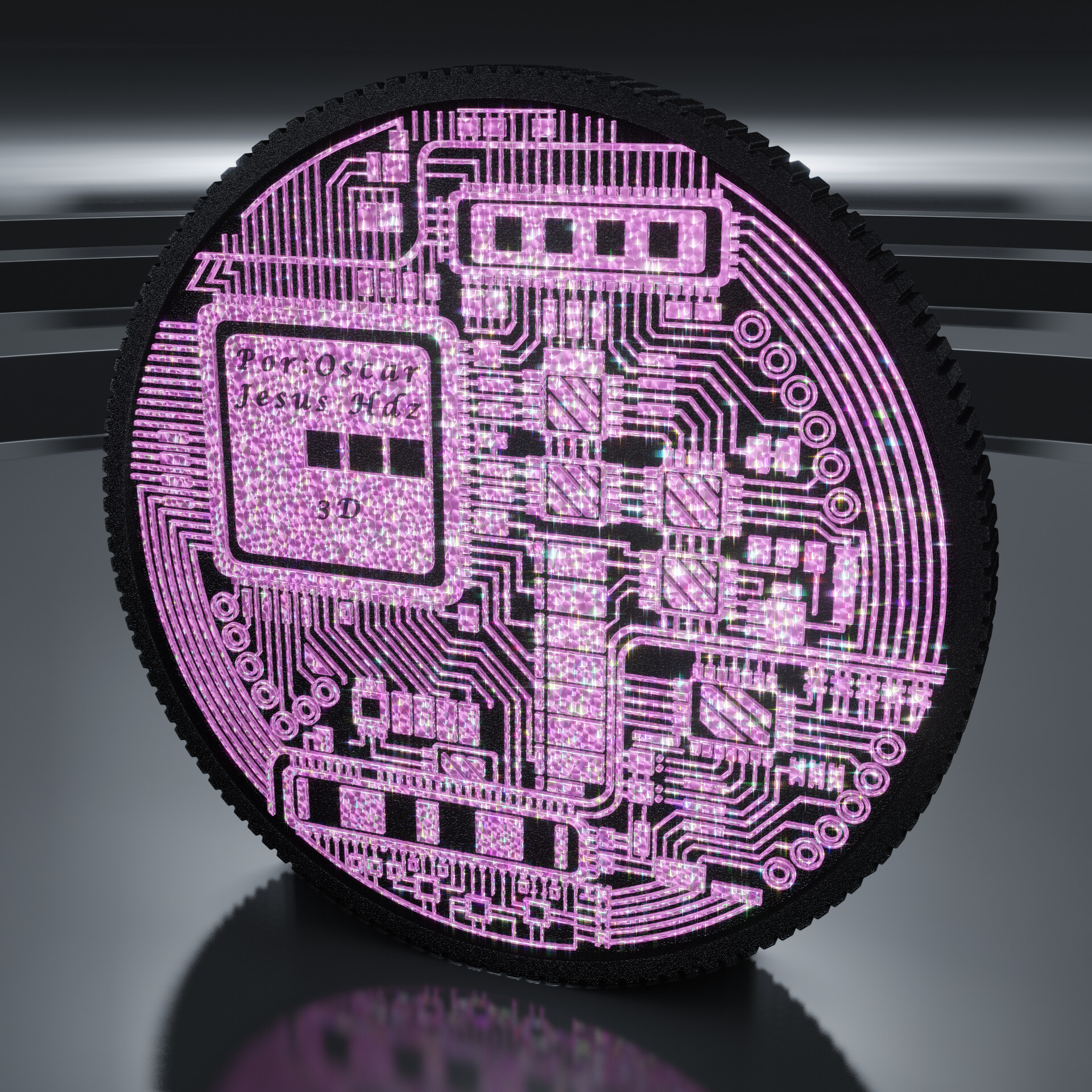 Oscar Jesus Hdz. - BITCOIN DIAMOND PINK