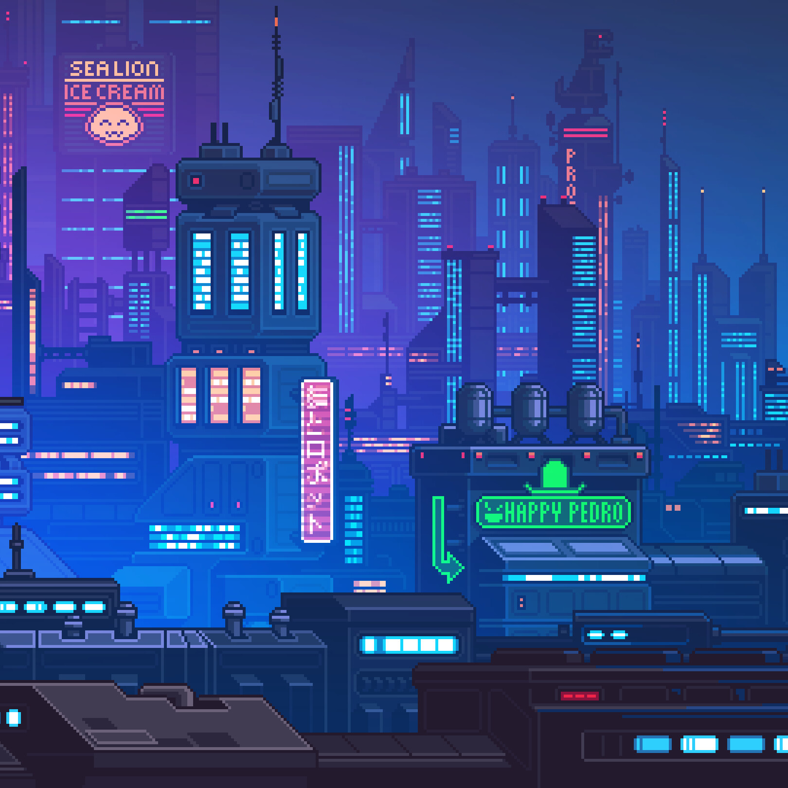 ArtStation - Night City Environment - Bzzzt game