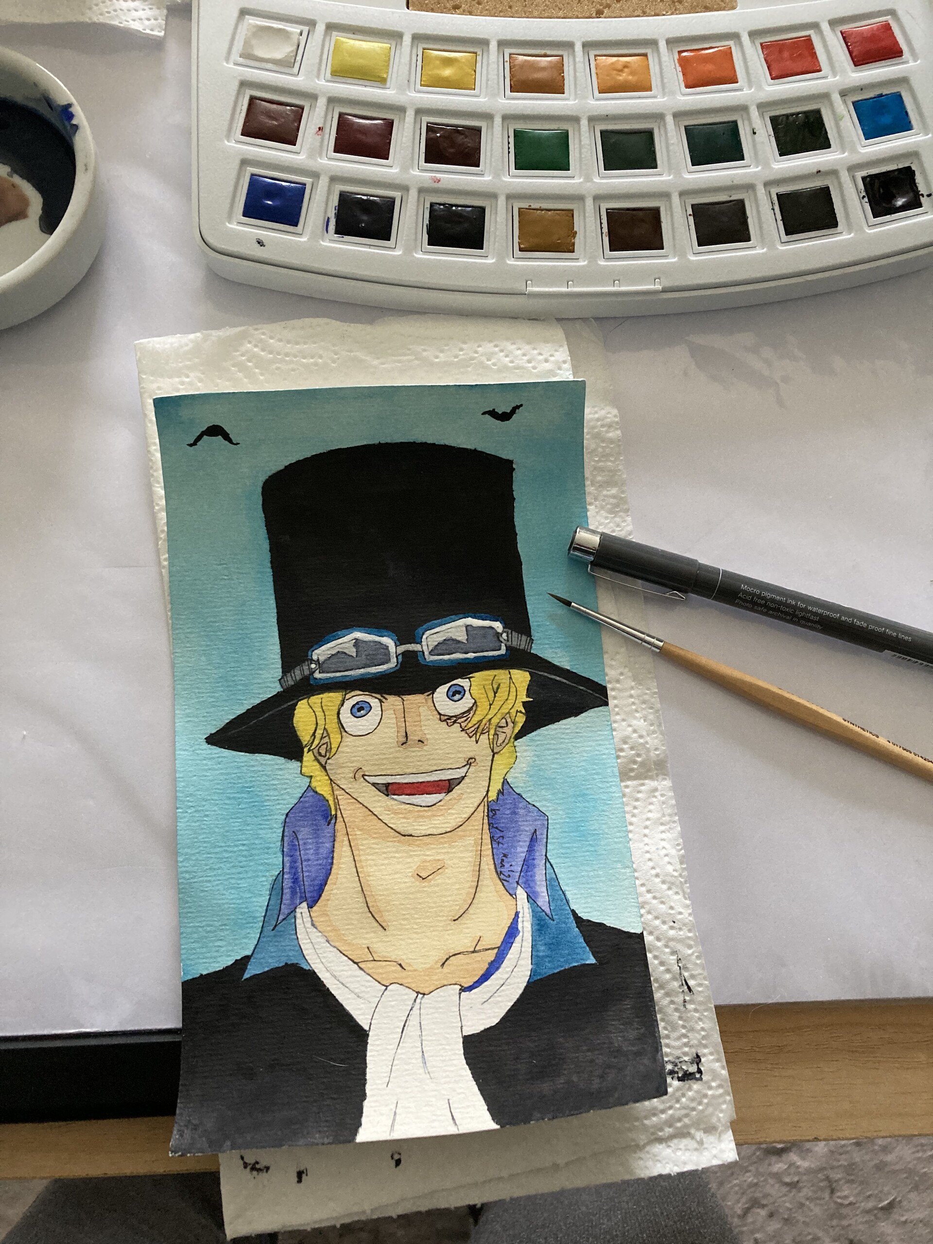 ArtStation - Sabo from One Piece (in Aquarell)
