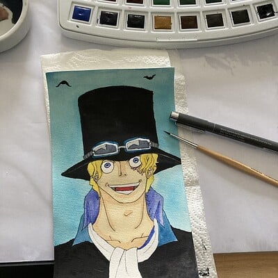 Sabo from One Piece (in Aquarell)