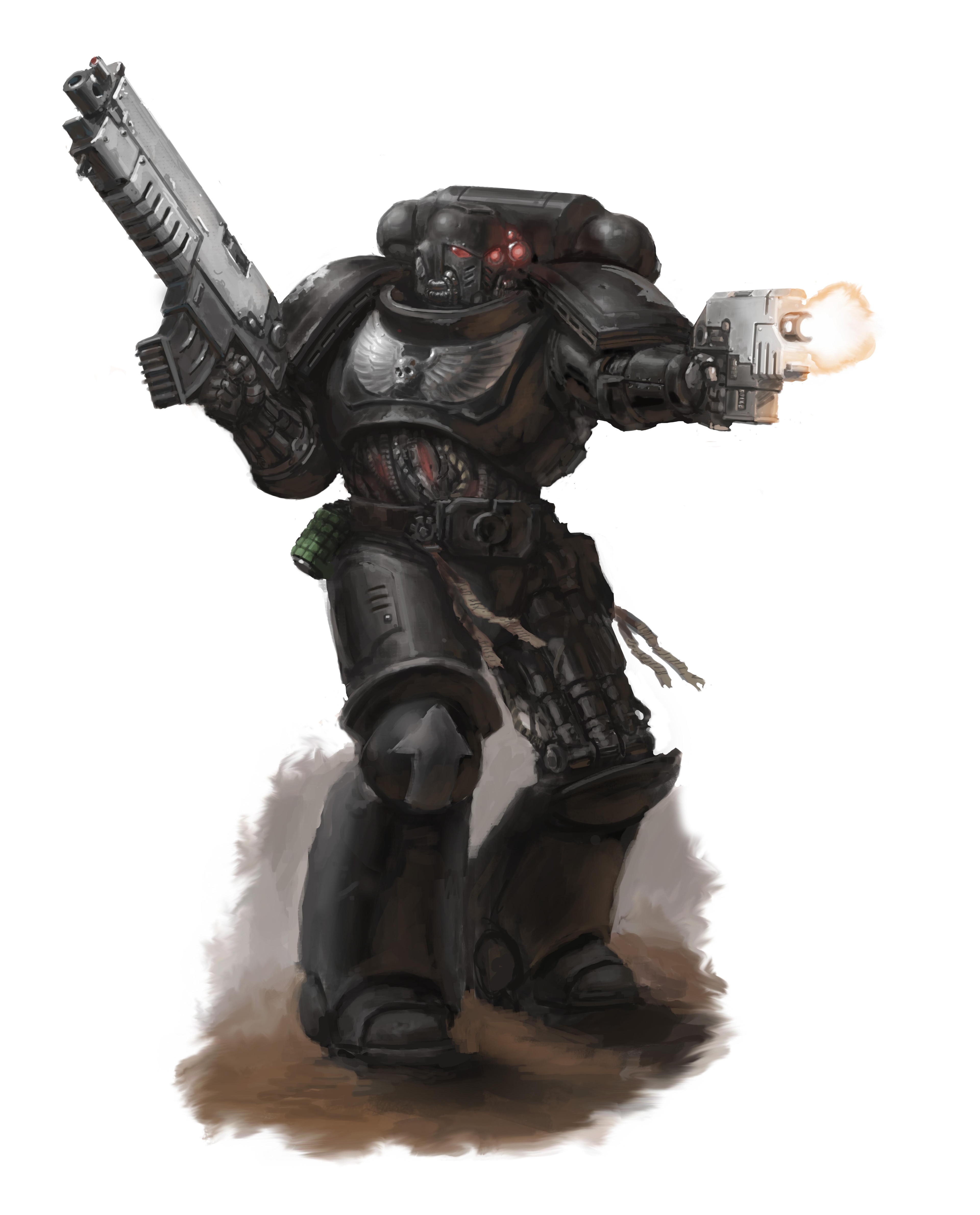 Vignette from the Iron Hands section of the Space Marine codex (not sure which one, I think 8th edition)