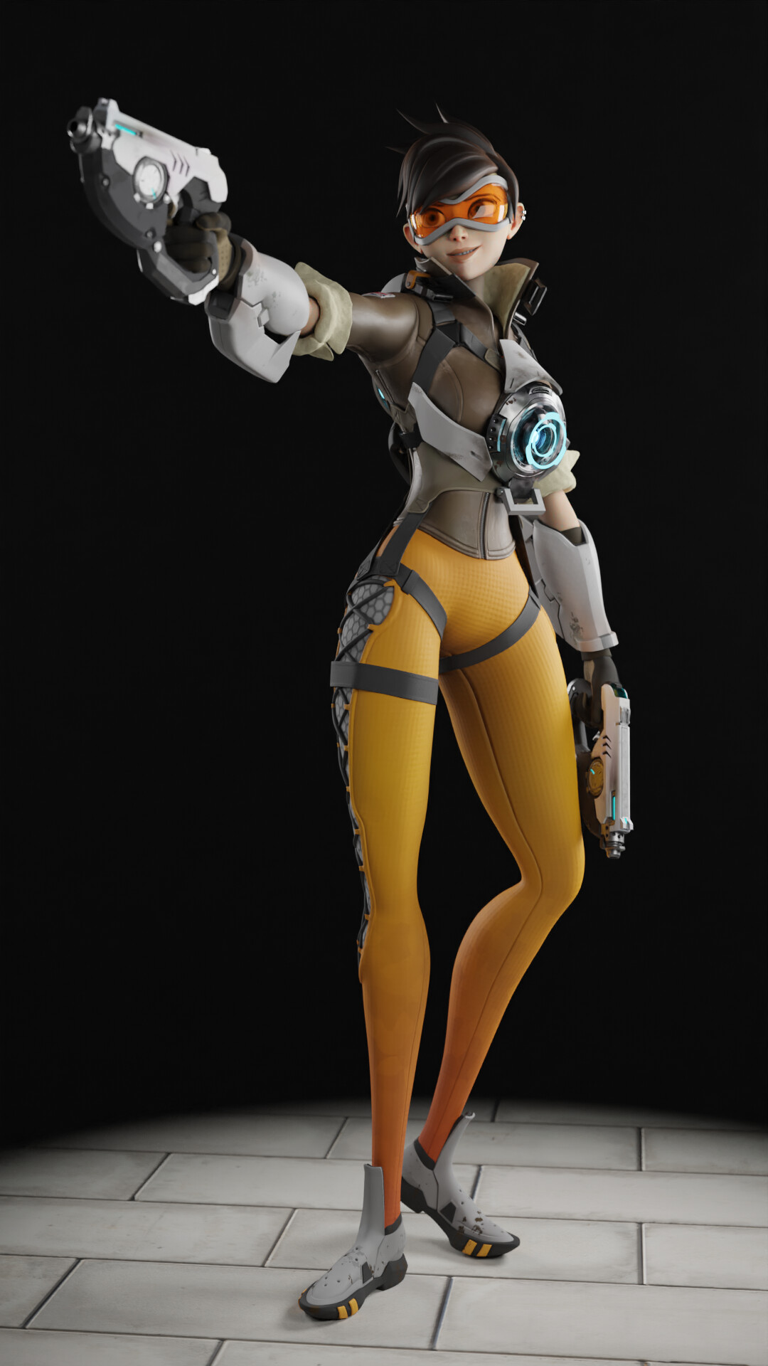 Tracer (Overwatch Fanart) - WIPs - Forums - Cubebrush