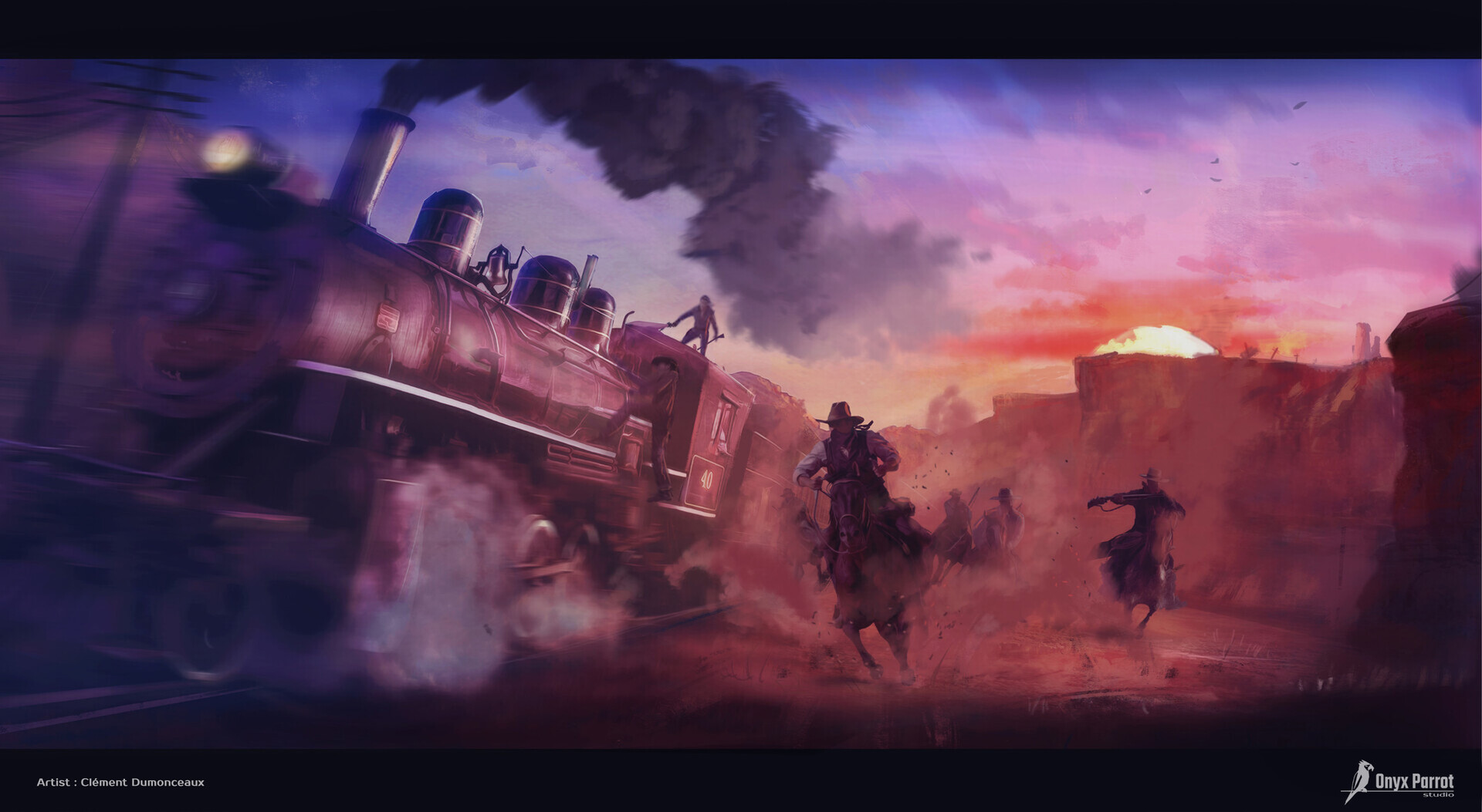 ArtStation Train Robbery