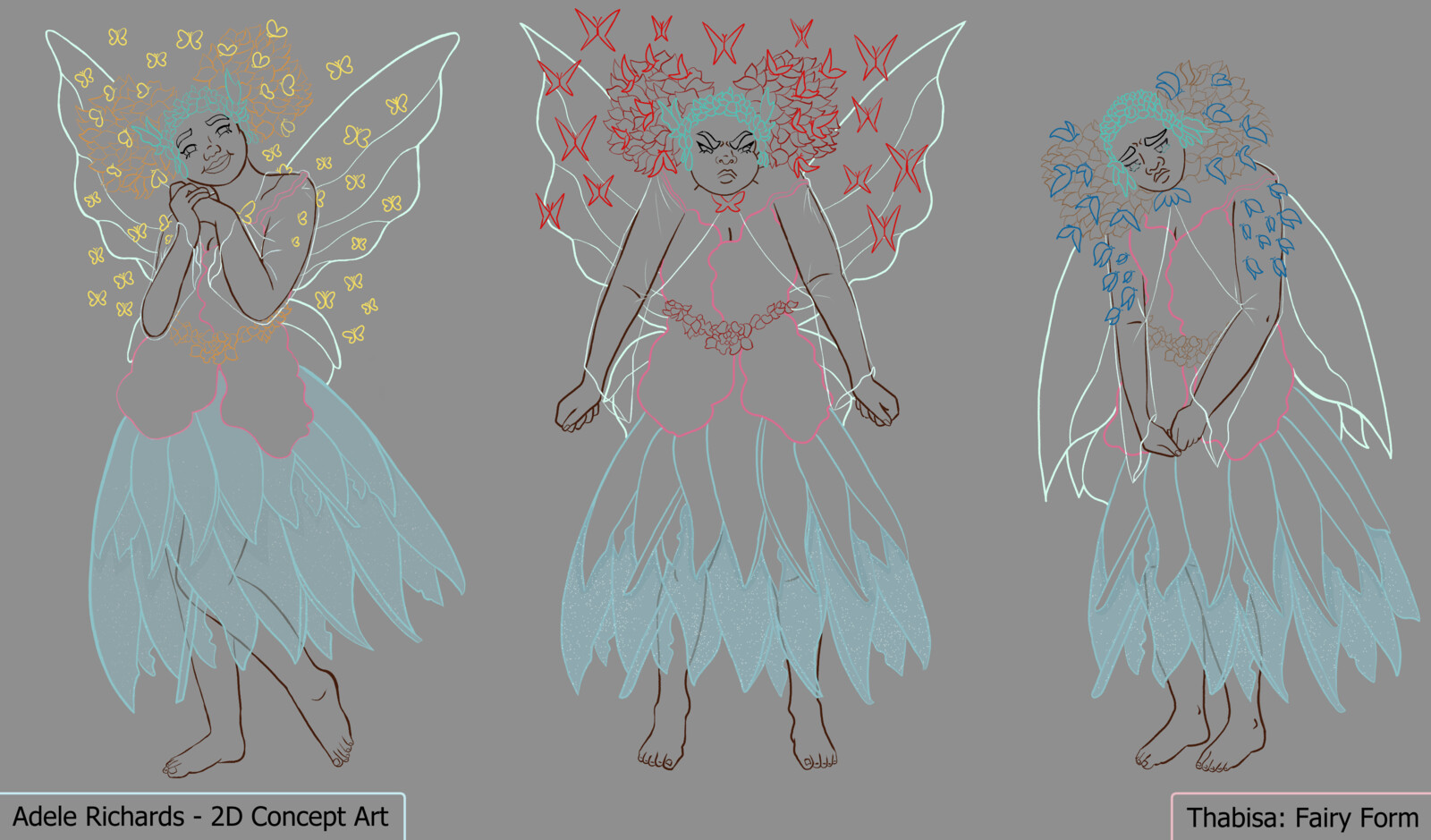 Fairy Version Lineart with Colours.
