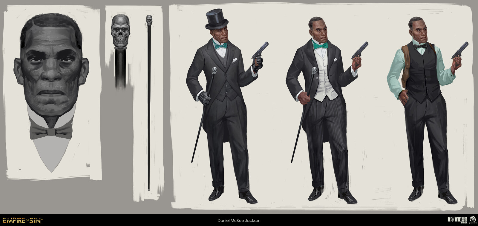Daniel McKee Jackson concept art. American boss of the Vice Kings.