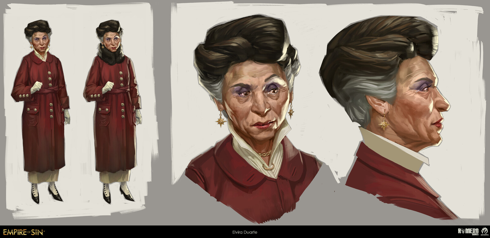 Elvira Duarte concept art. Mexican boss of Los Luceros.
