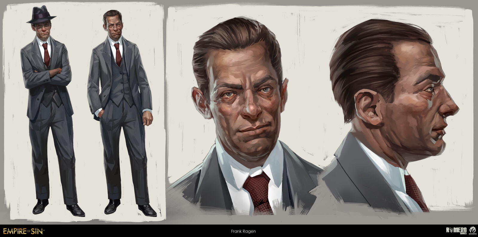 Frank Ragen concept art. Irish-American boss of Ragen's Colts.