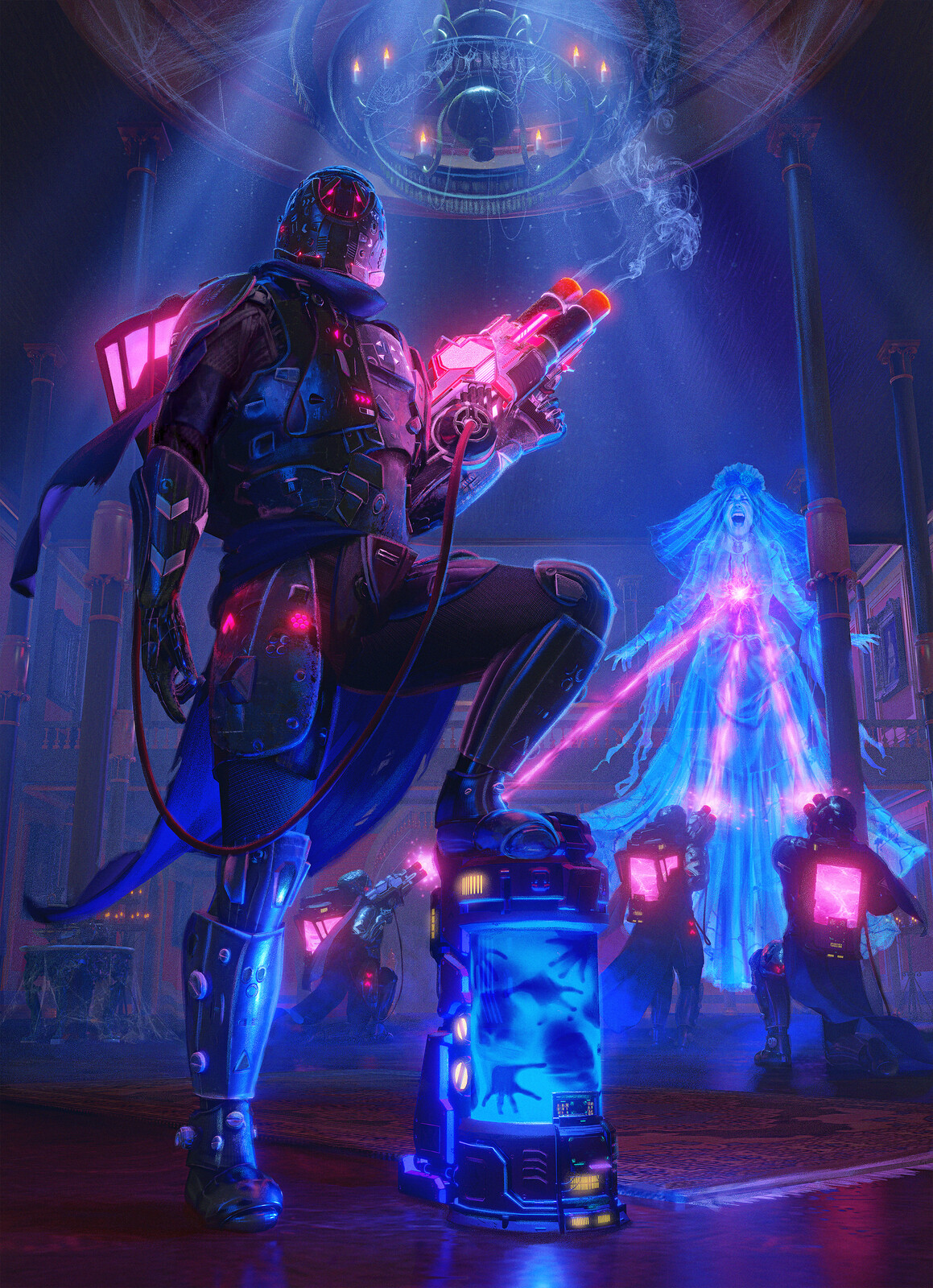 Cyber Busters -- Card Illustration