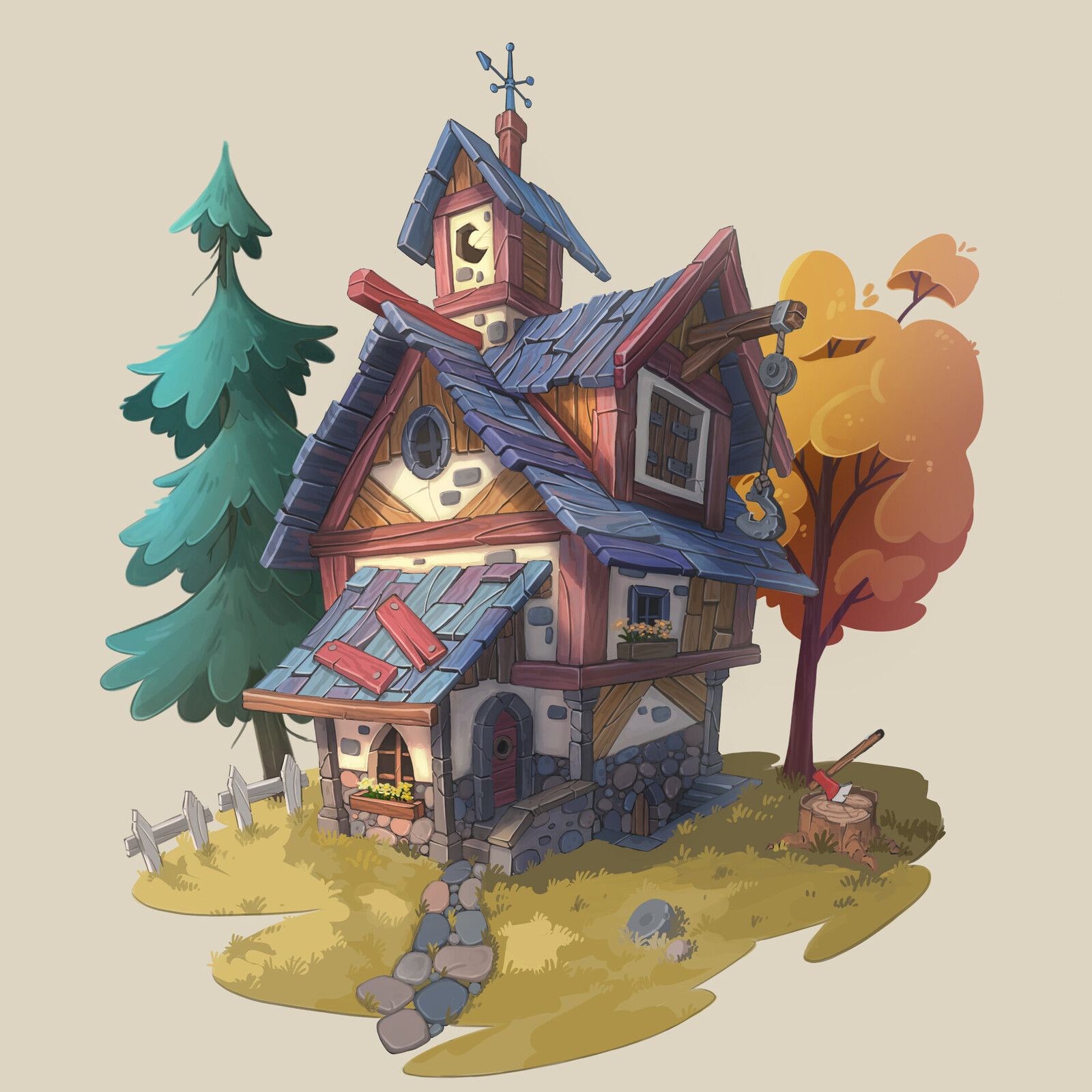 Concept by Etienne Savoie 
https://www.artstation.com/artwork/aRwvkJ