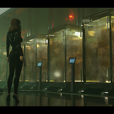 Alpesh parekh flotting girl scifi conceptart alpesh parekh