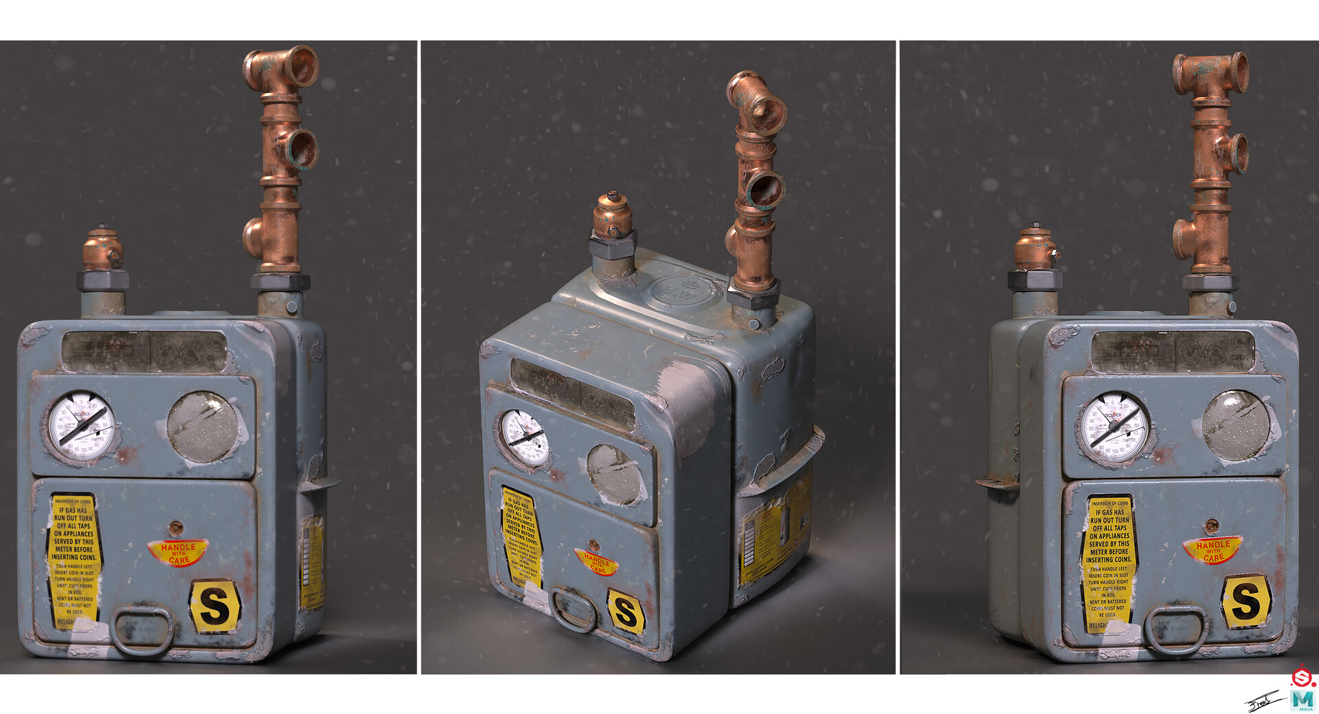 ArtStation - Old Gas Meter