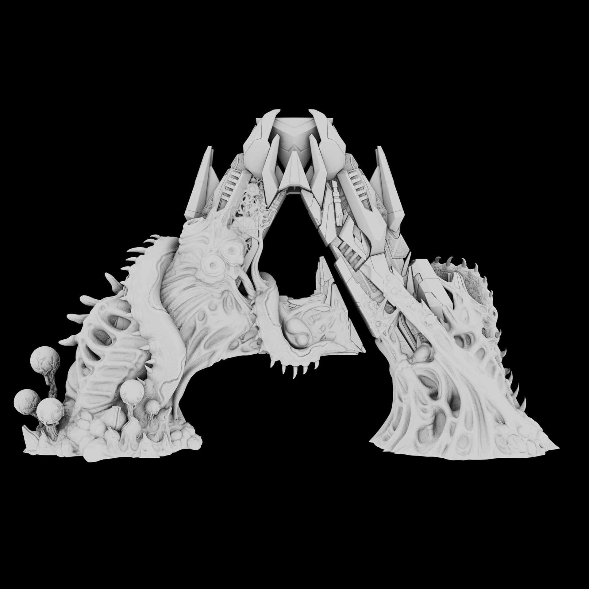 Artstation Ark Genesis 2 Logo Renders Omar Imenfuego