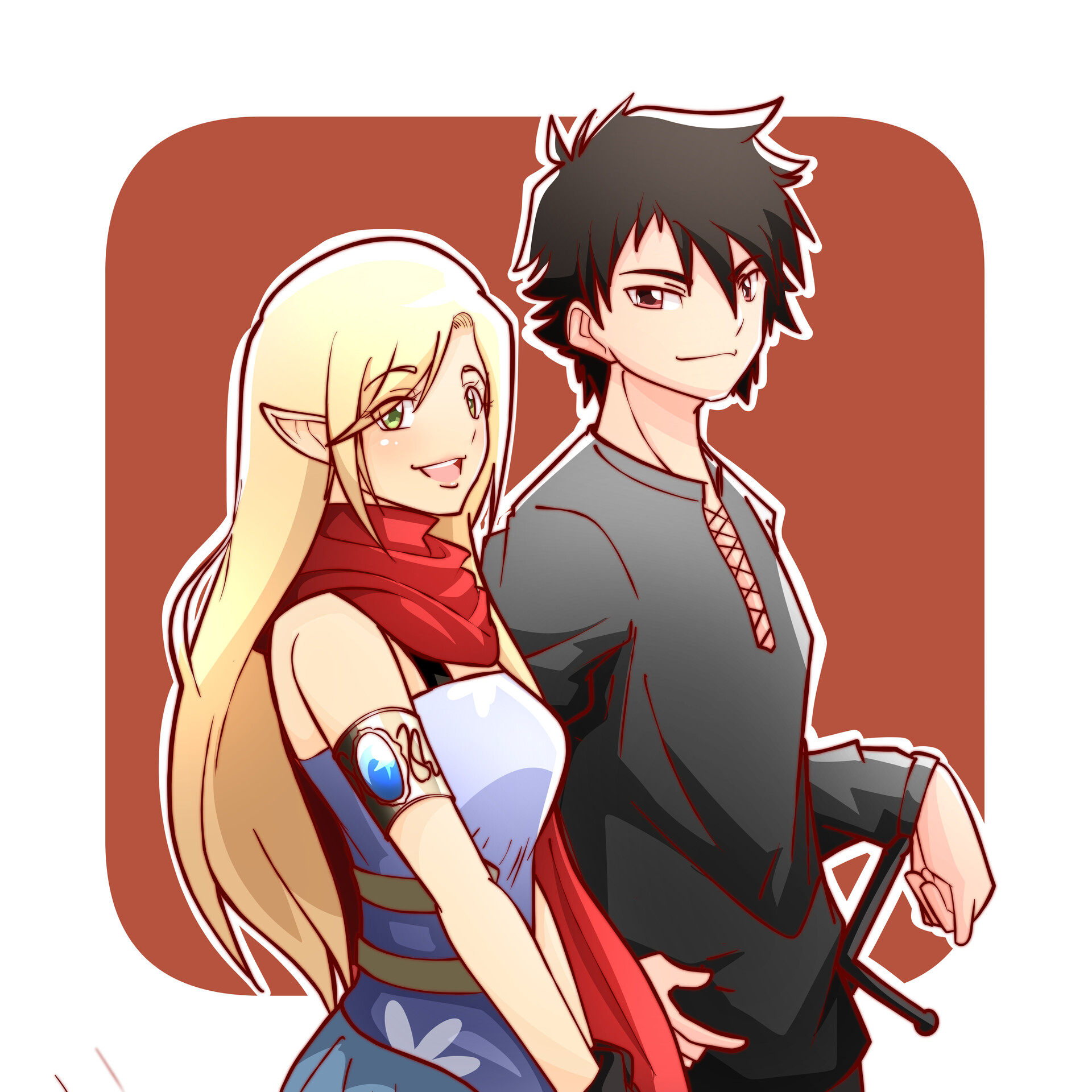 ArtStation Elf and human