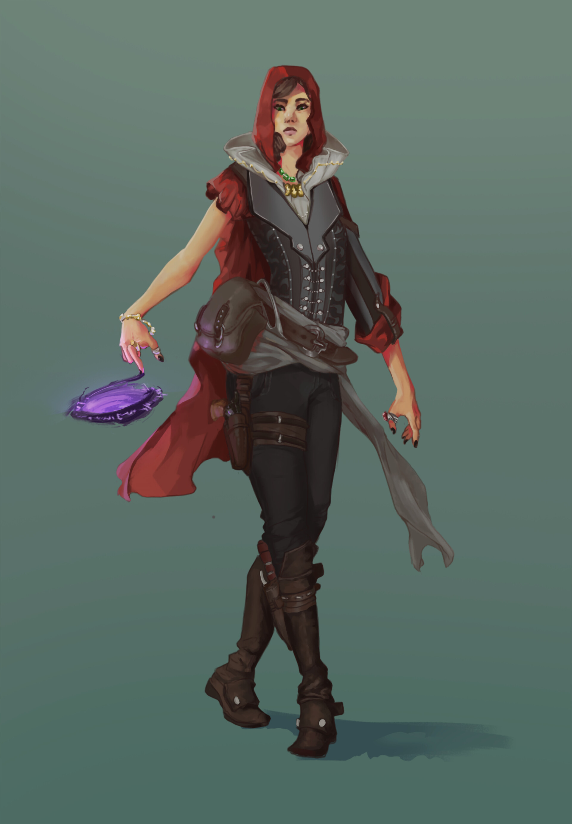 ArtStation - Rogue Sorcerer DnD commission