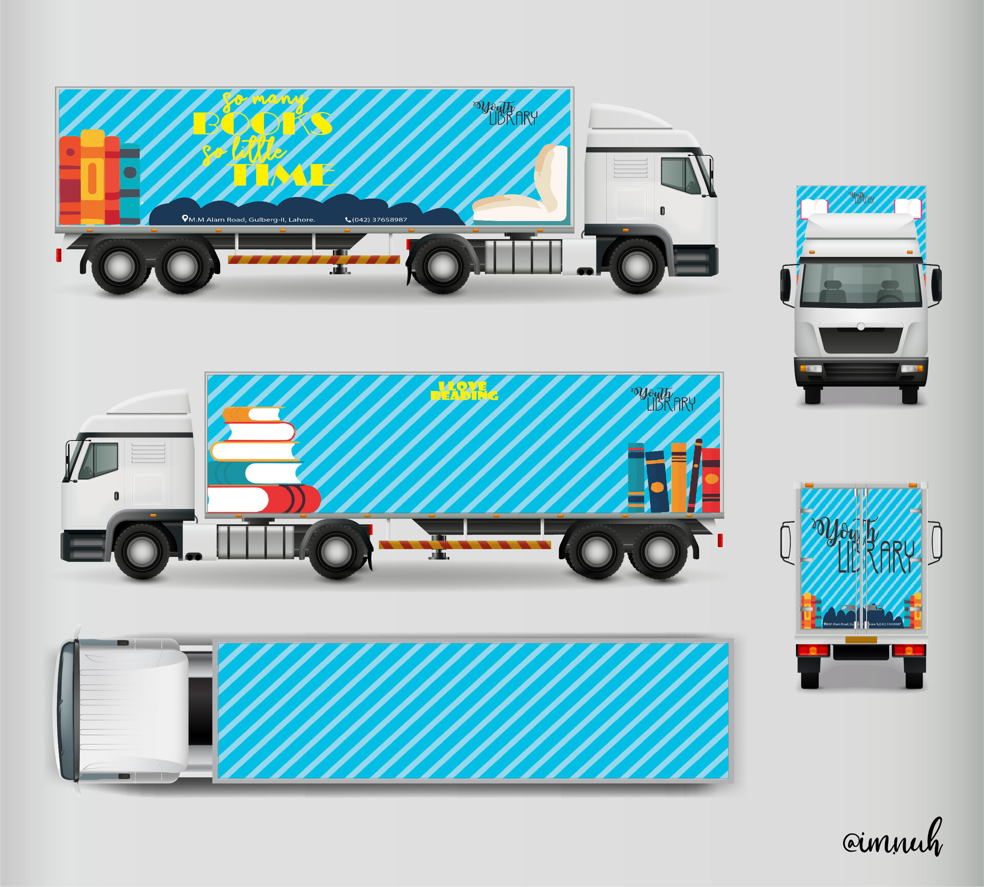 ArtStation - Branding - Mobile Library