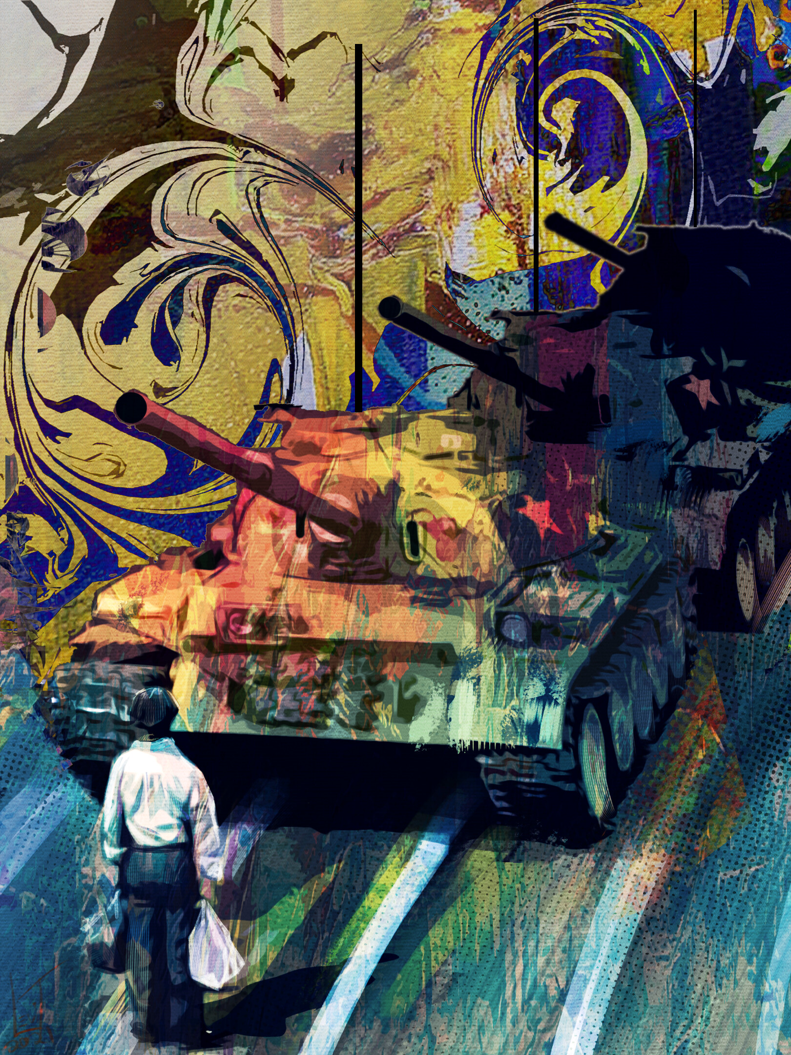 Artstation Tank Man