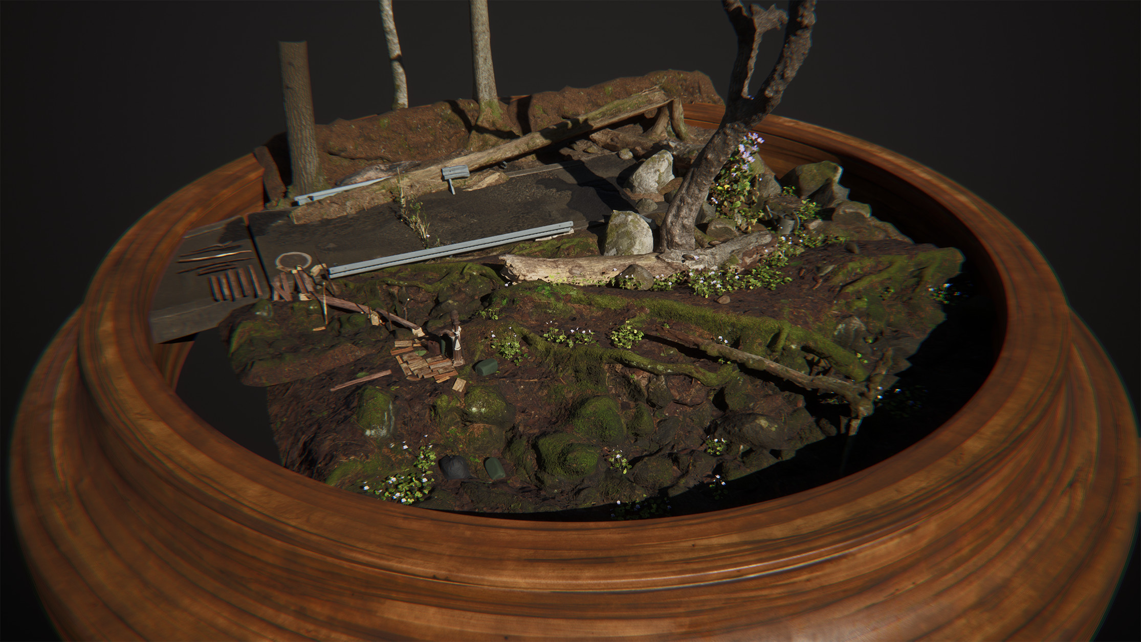 WIP 2. A circular base was my first idea.