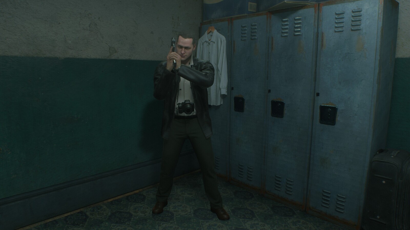 Screenshot in RE 2 with modification