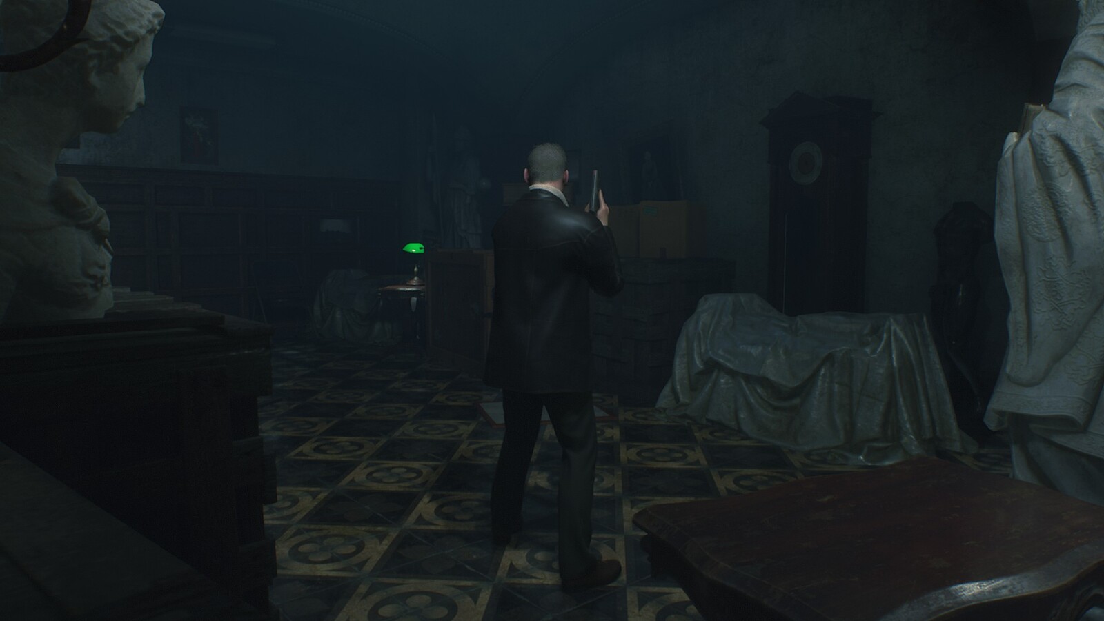 Screenshot in RE 2 with modification