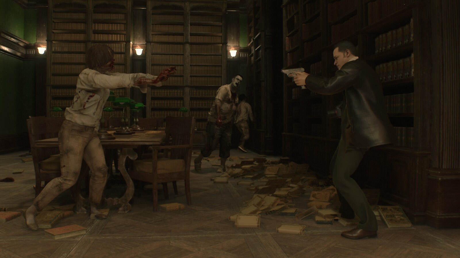 Screenshot in RE 2 with modification