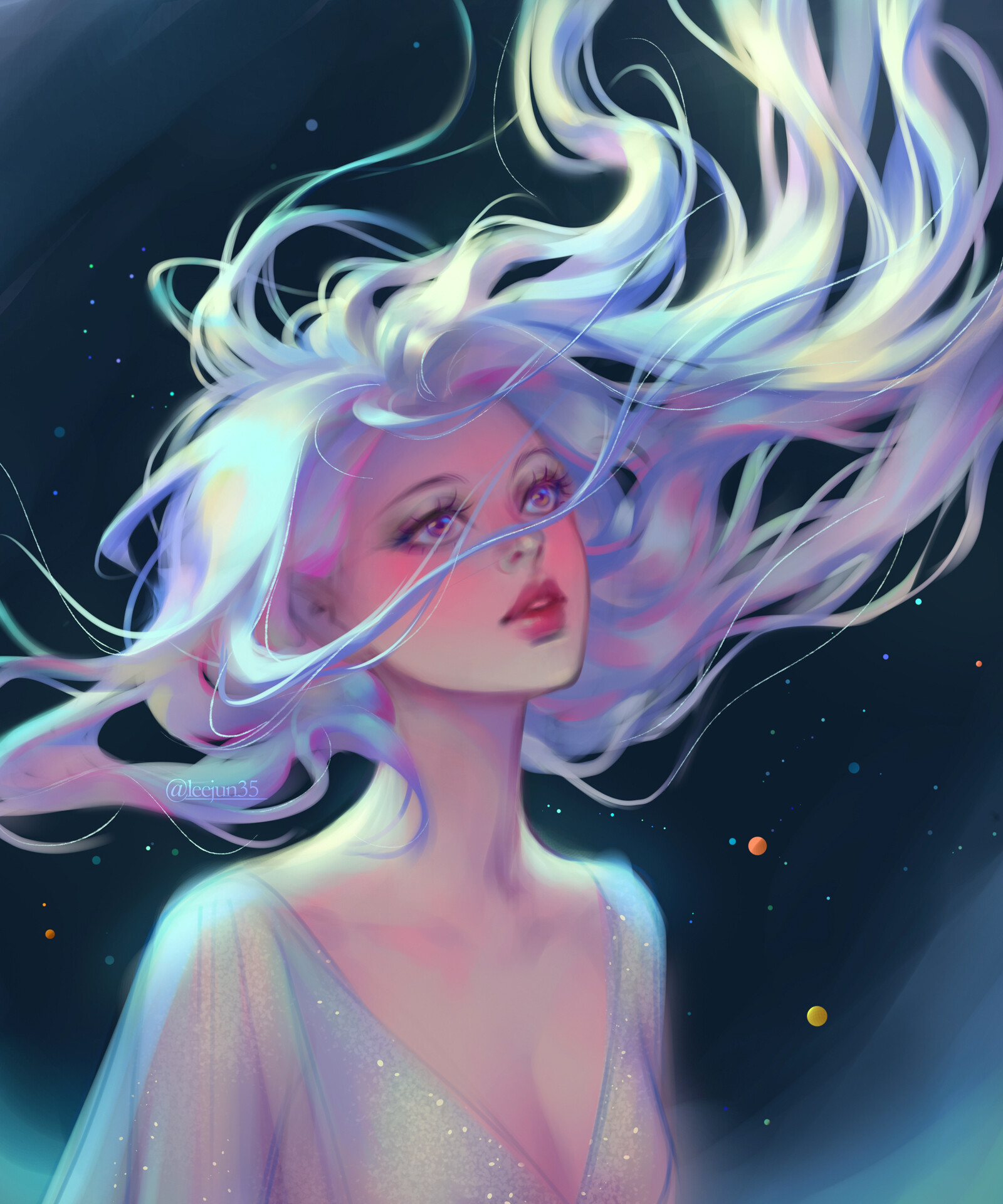 ArtStation floating hair