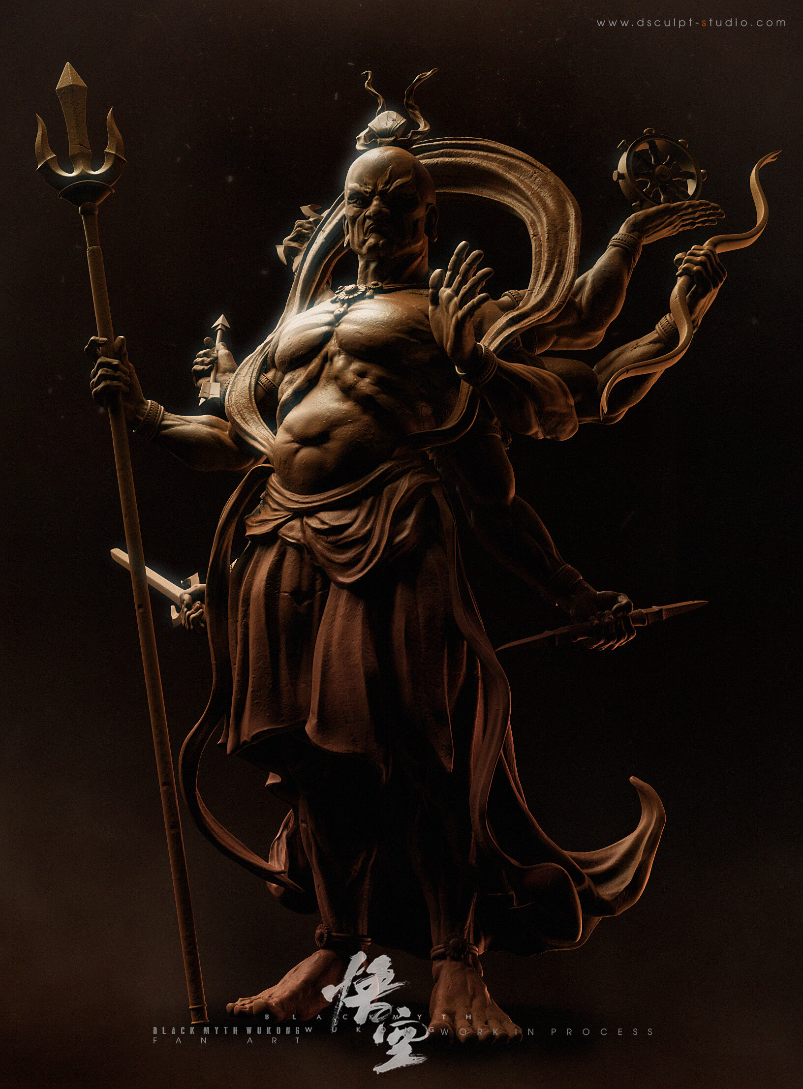 ArtStation Black Myth Wukong Environment BUDDHA STATUE