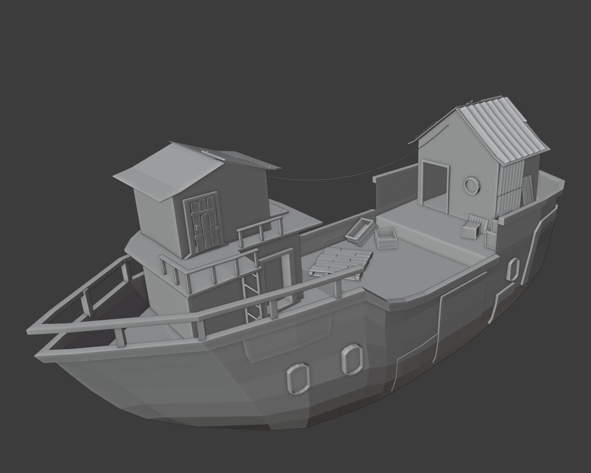 3D asset - Ship