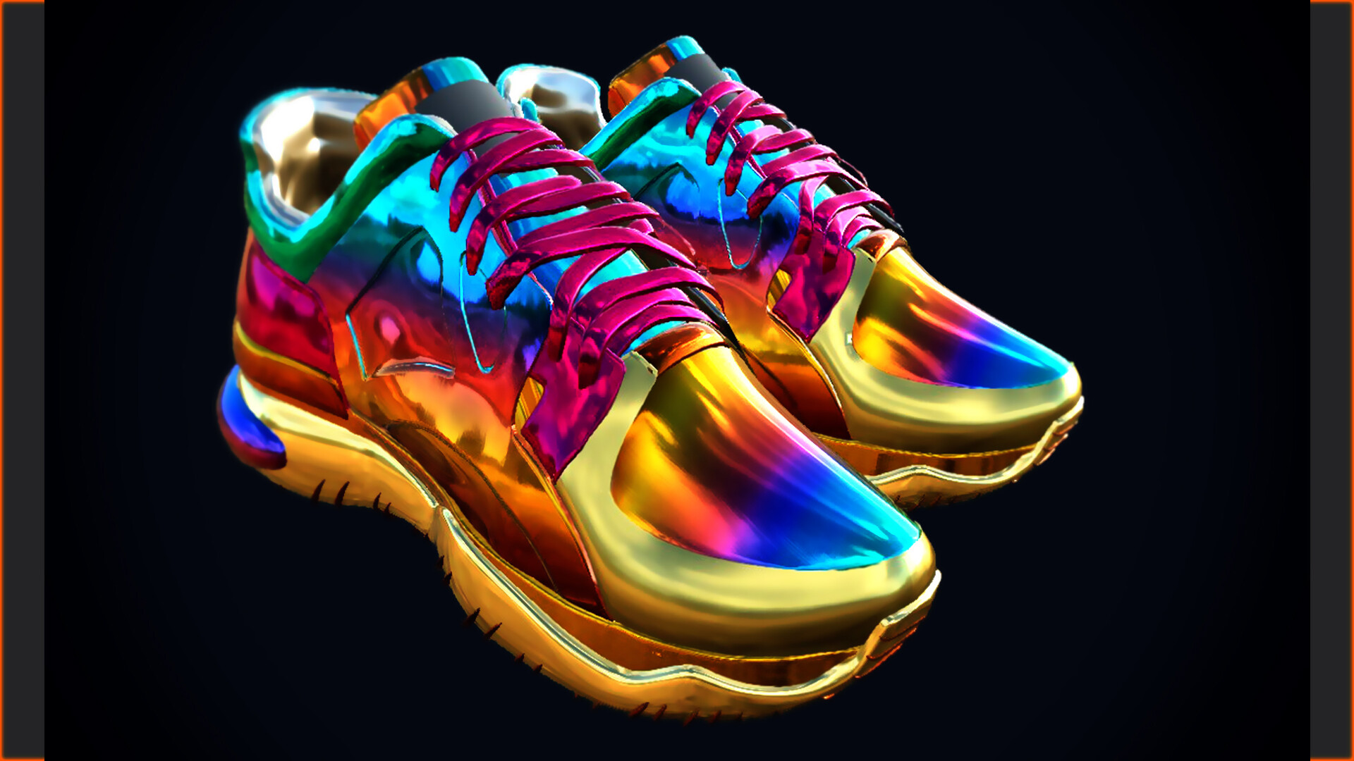ArtStation - Rainbow Sport Shoes