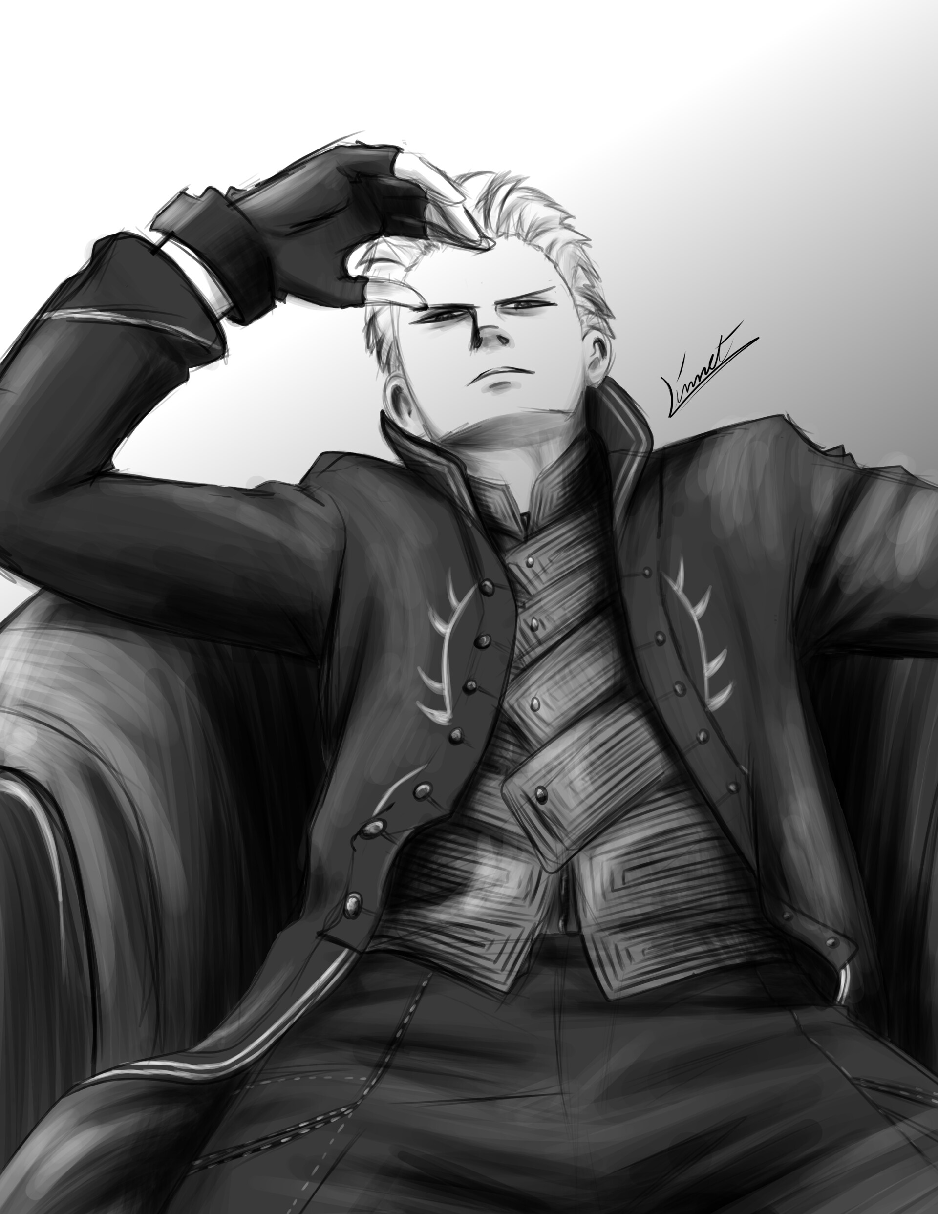 ArtStation - Vergil [ Devil May Cry 5:SE fanart ]