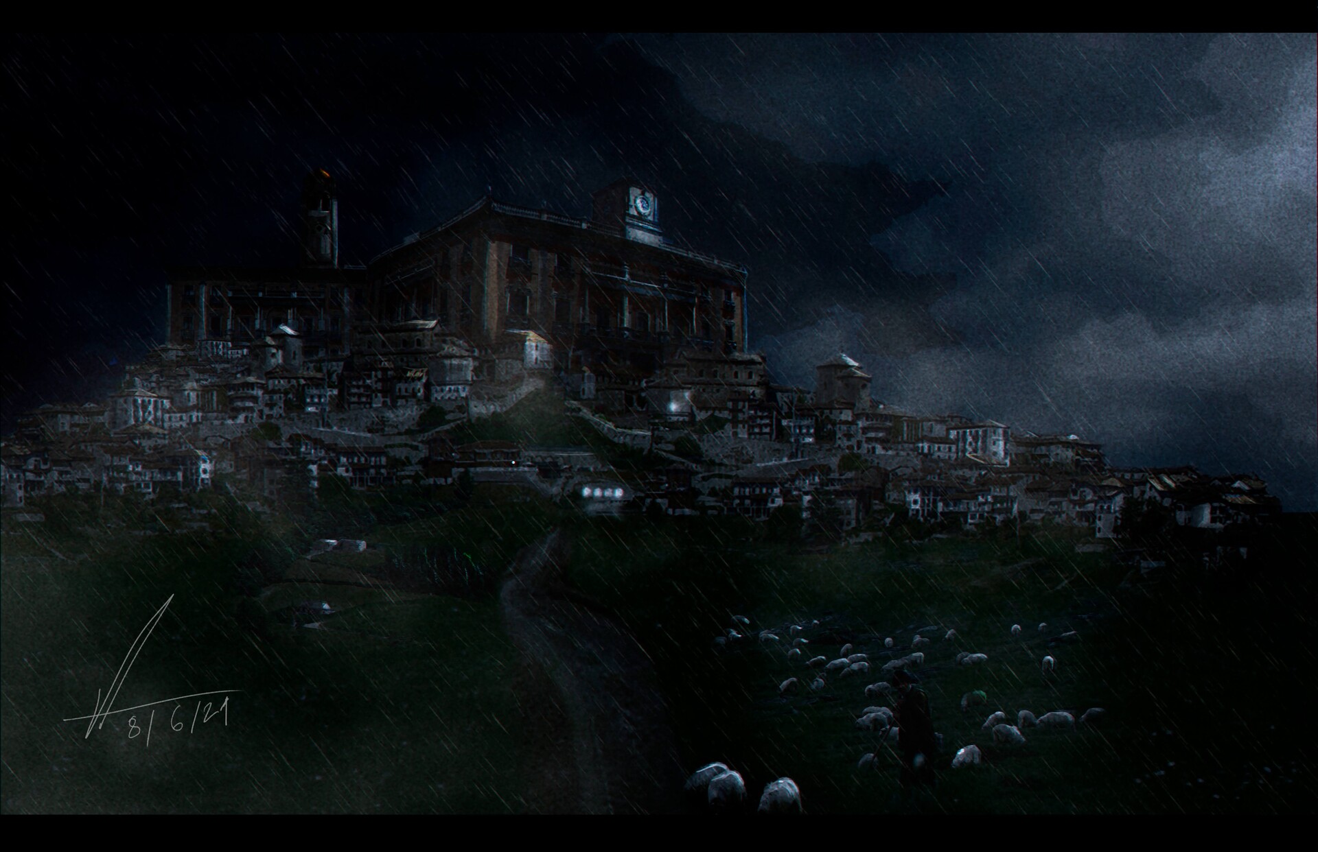 ArtStation Wayland village