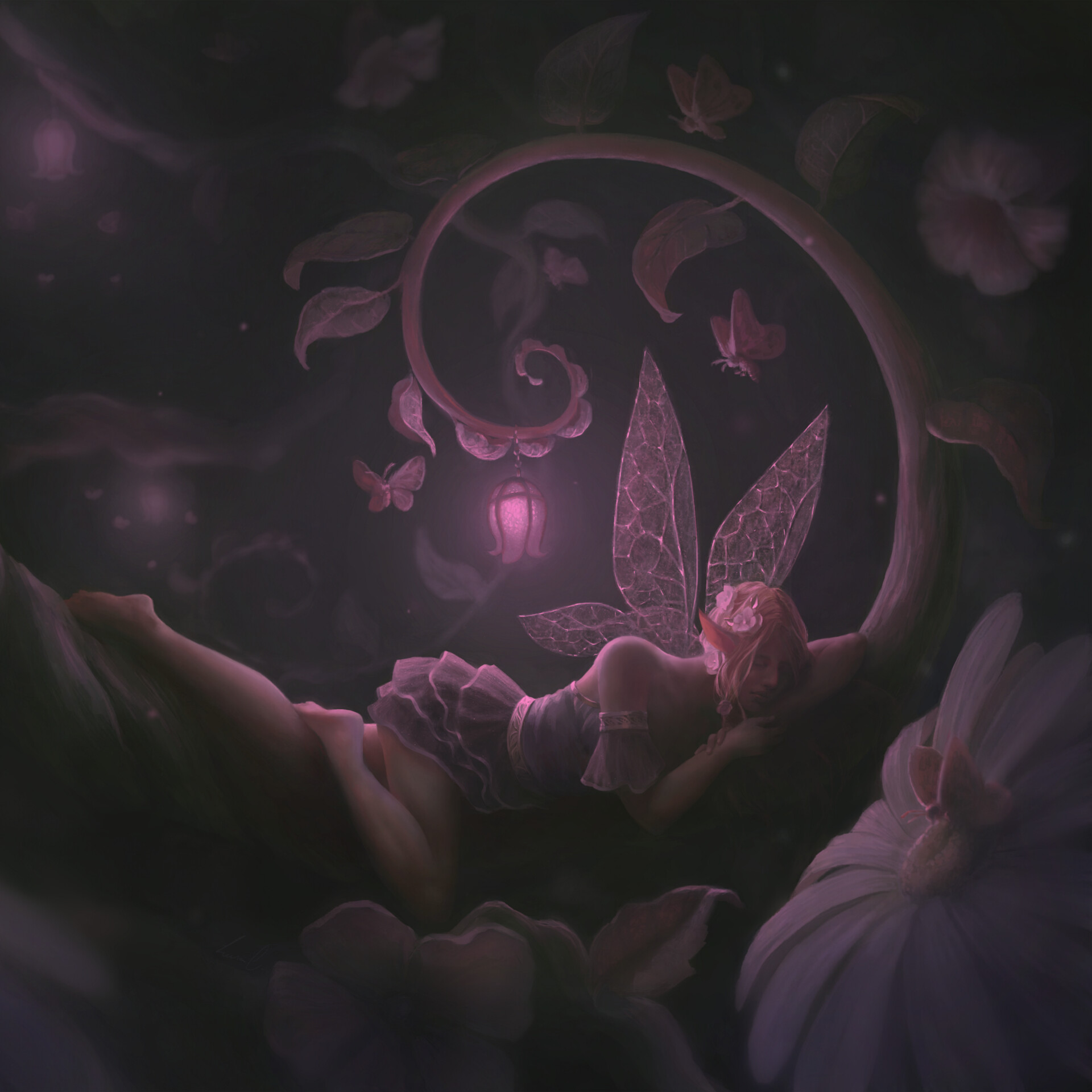 ArtStation Sleeping fairy