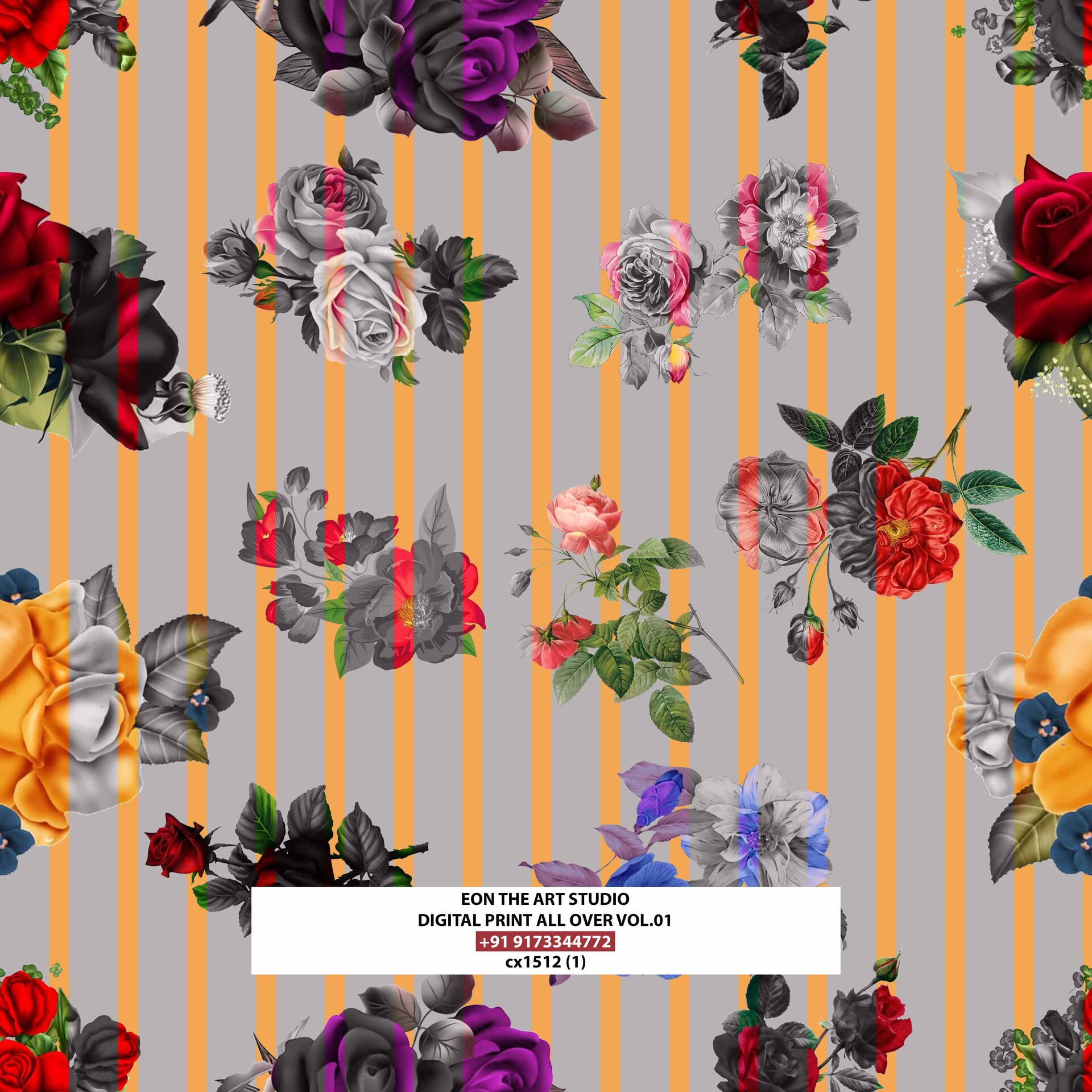 ArtStation - DIGITAL PRINT DESIGN Allover CX1512 - 1