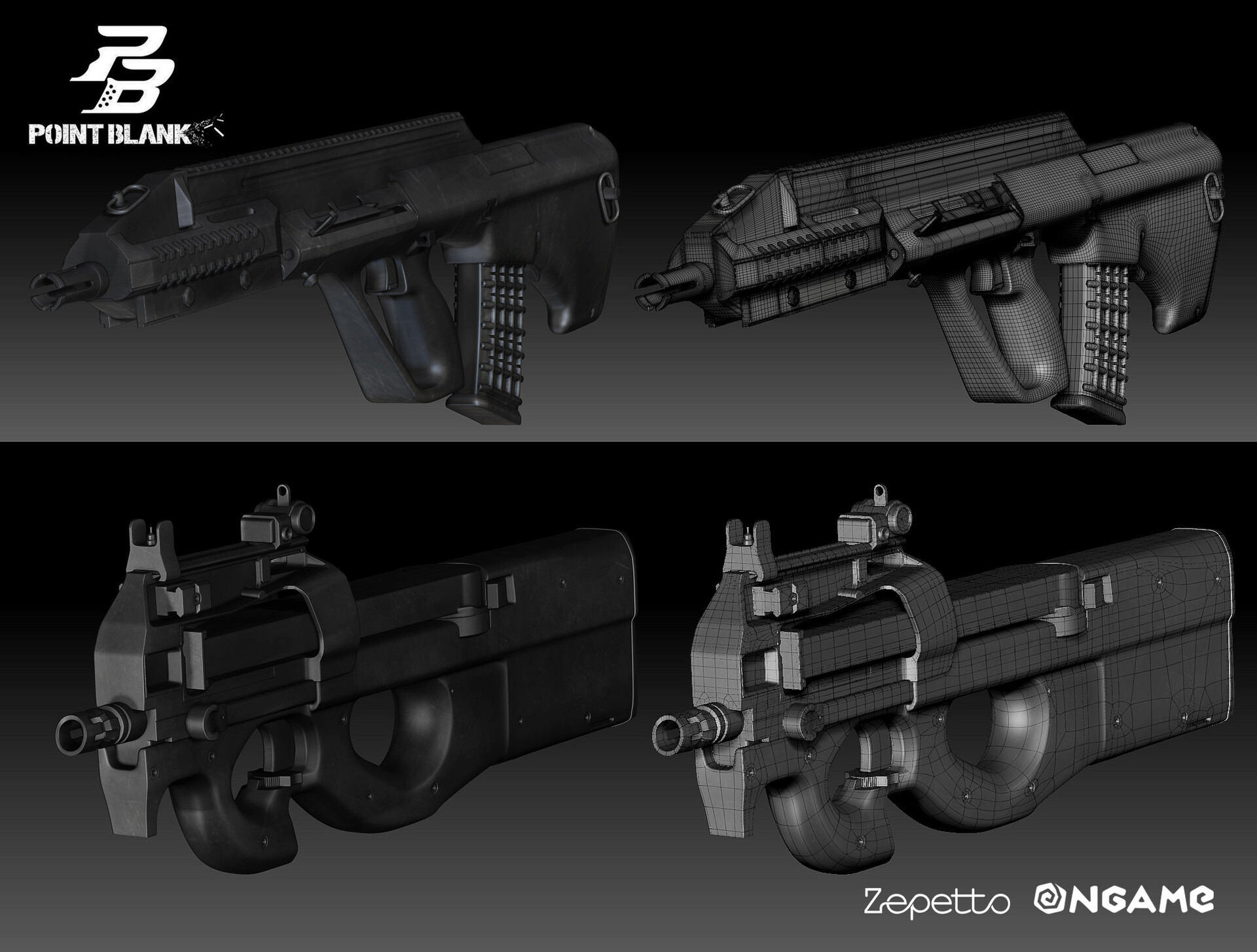 ArtStation Point Blank Weapons
