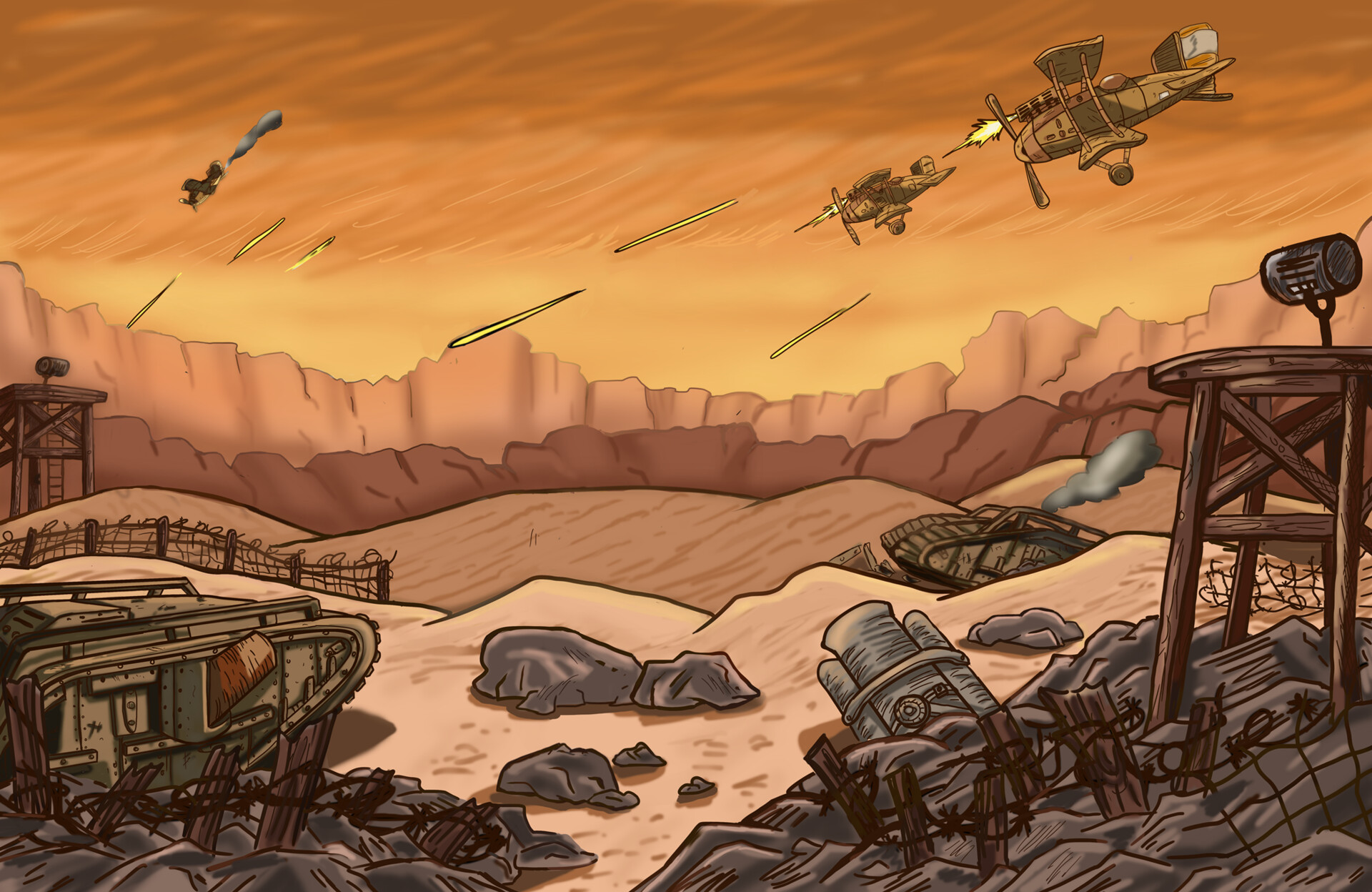 ArtStation - Environment Design Comic style