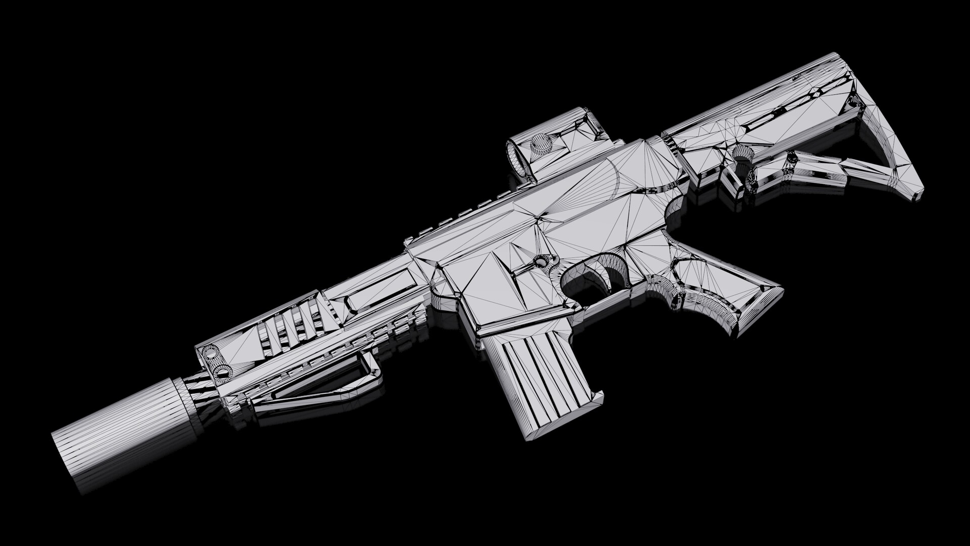 ArtStation - M4A2 Modern Sci-Fi Rifle