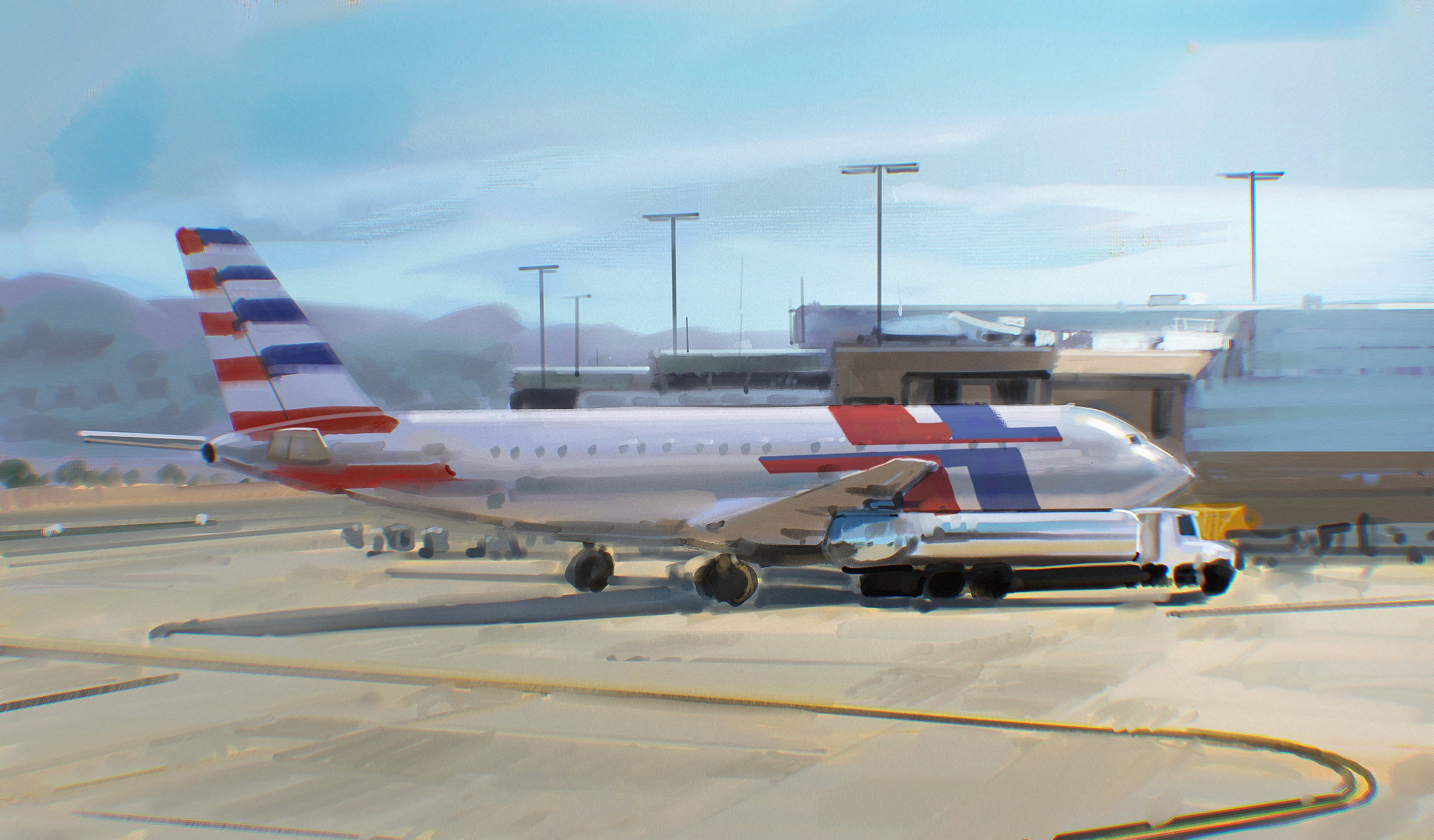 Plein Air at the San Diego Airport