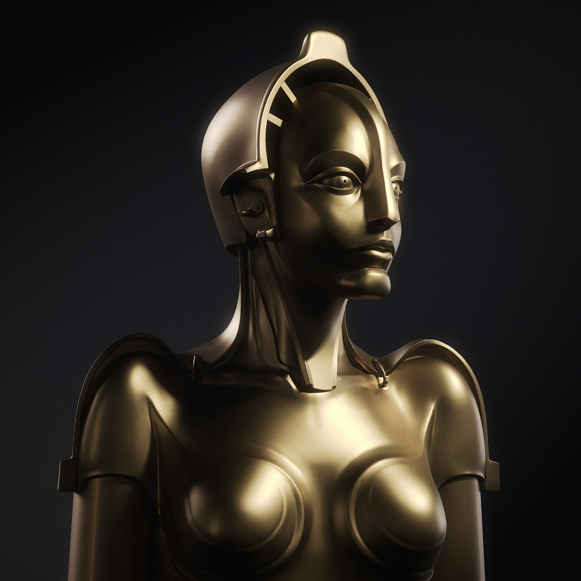 metropolis robot statue